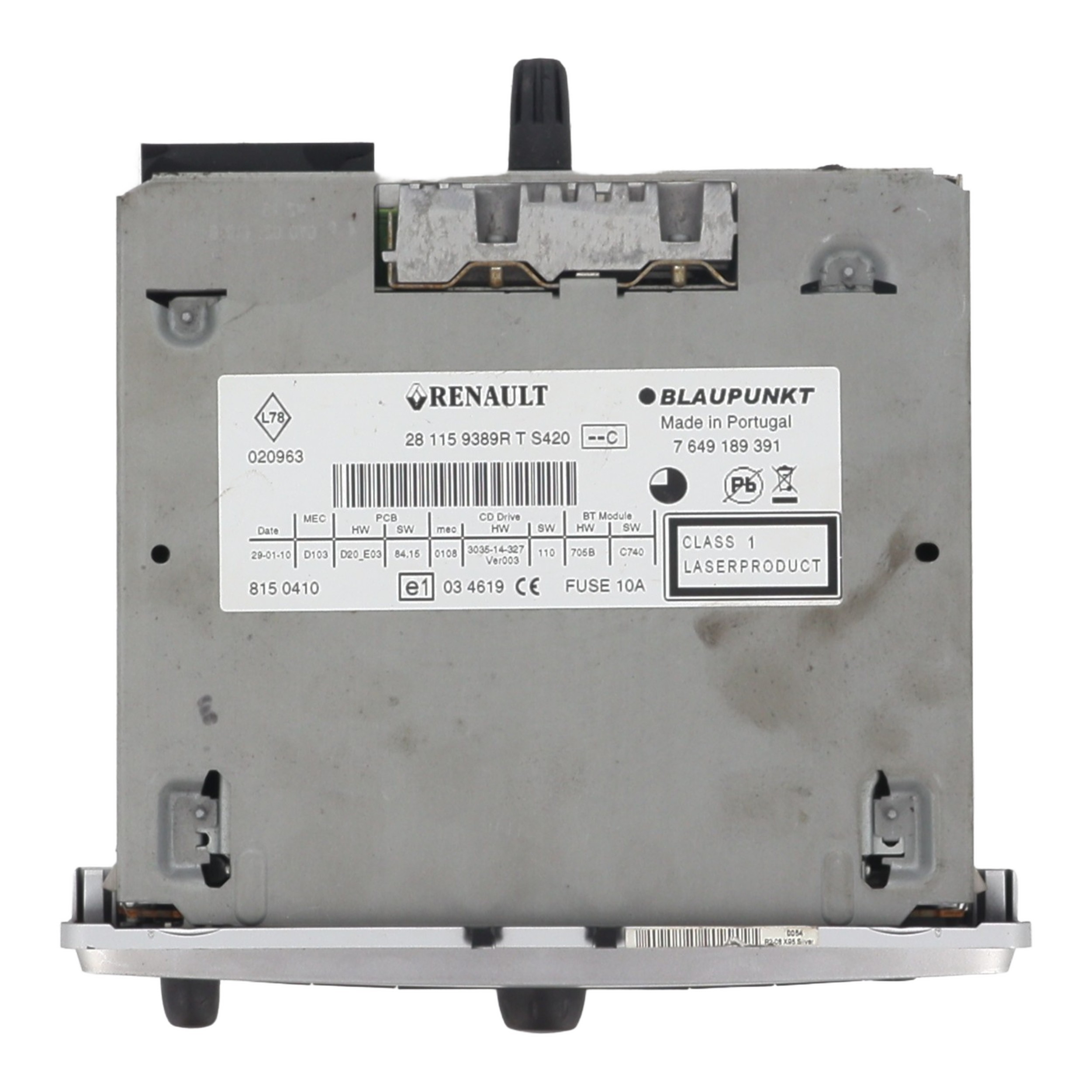 Autoradio d'origine pour RENAULT MEGANE 3 PHASE 1 BREAK Autoradio d'origine pour RENAULT MEGANE 3 PHASE 1 BREAK