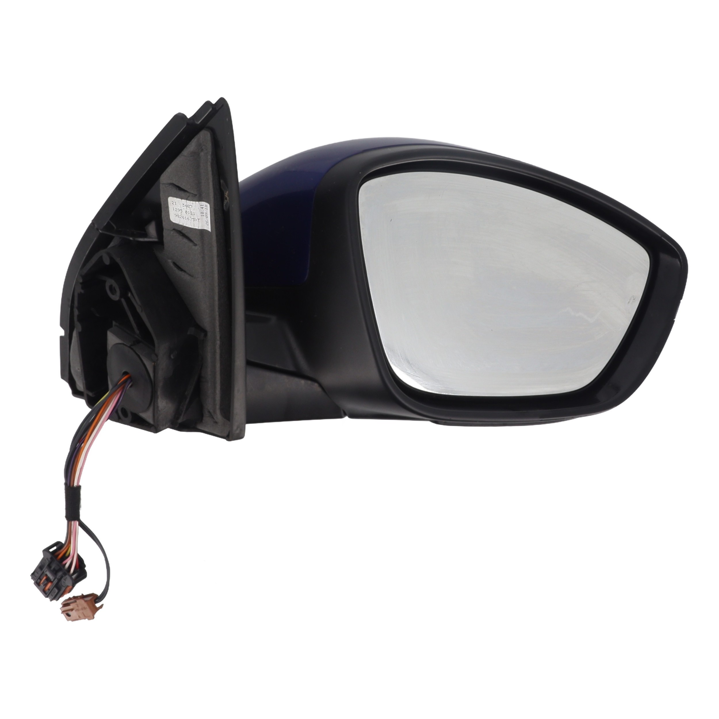 Capuchon De Rétroviseur Gauche Pour Peugeot 308 II Break - Noir, Avec Support De Clignotant, Référence 57413790