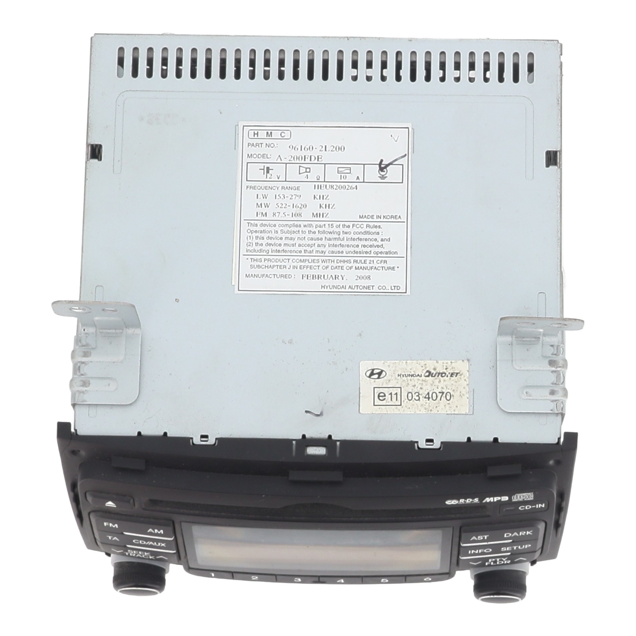 Autoradio d'origine pour HYUNDAI I 30 1 PHASE 1 BREAK Autoradio d'origine pour HYUNDAI I 30 1 PHASE 1 BREAK