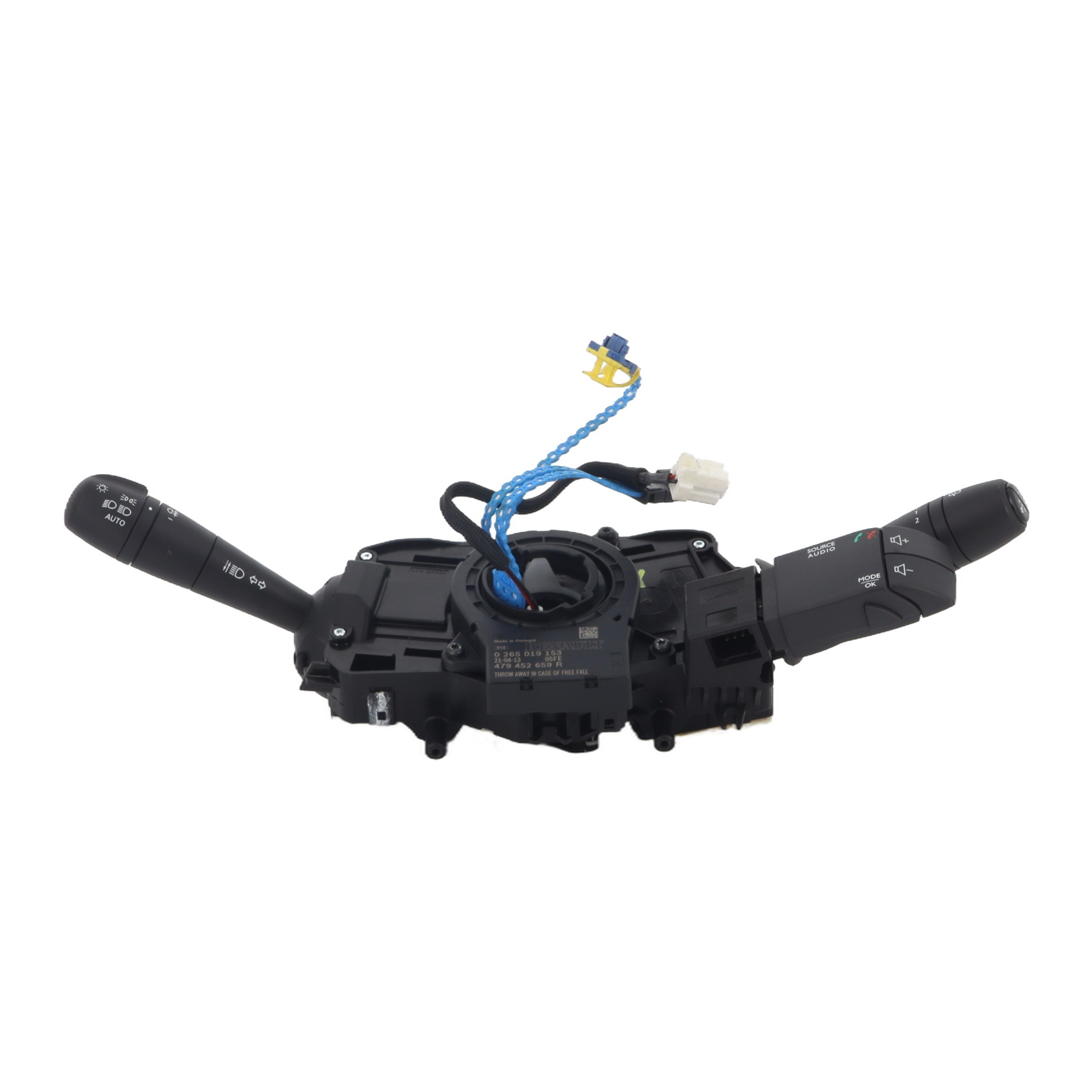 Com (Bloc Contacteur Tournant+Commodo Essuie Glace+Commodo Phare) pour RENAULT TWINGO 3 PHASE 1 Com (Bloc Contacteur Tournant+Commodo Essuie Glace+Commodo Phare) pour RENAULT TWINGO 3 PHASE 1