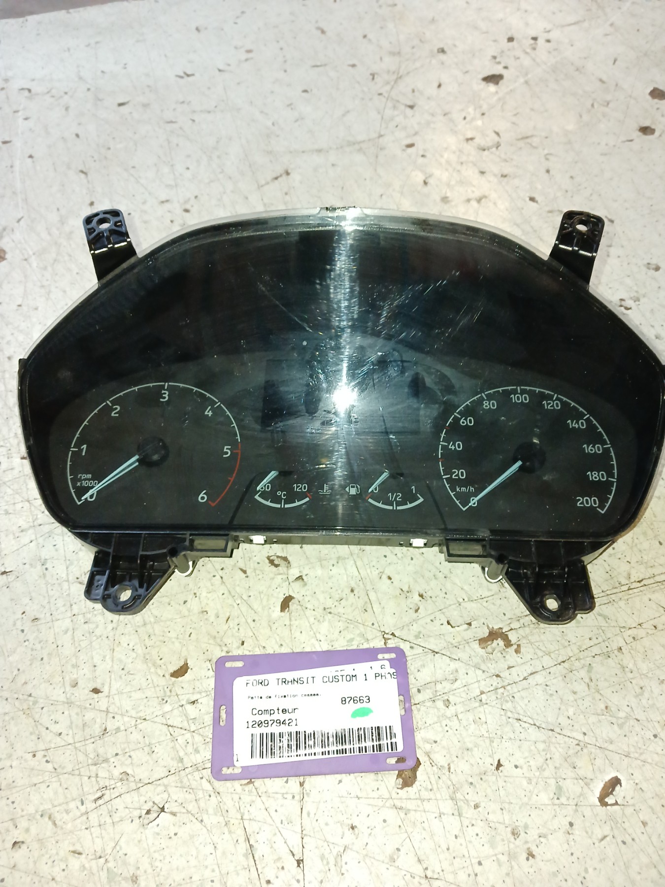 Compteur pour FORD TRANSIT CUSTOM 1 PHASE 2 Compteur pour FORD TRANSIT CUSTOM 1 PHASE 2