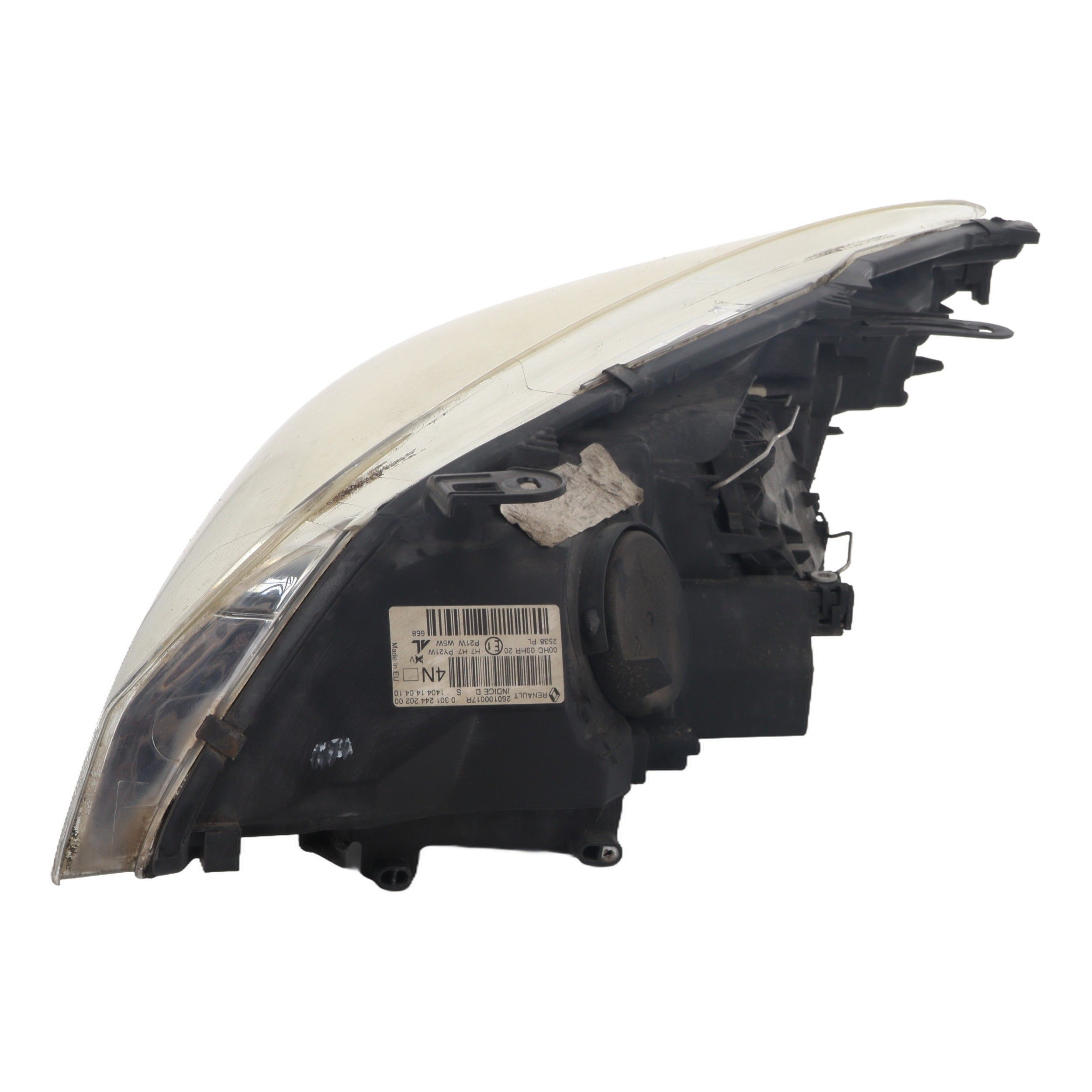 Repiauto Phare avant droit H7/H7 chromé compatible avec Renault Megane 3 phase 3 2014-2015