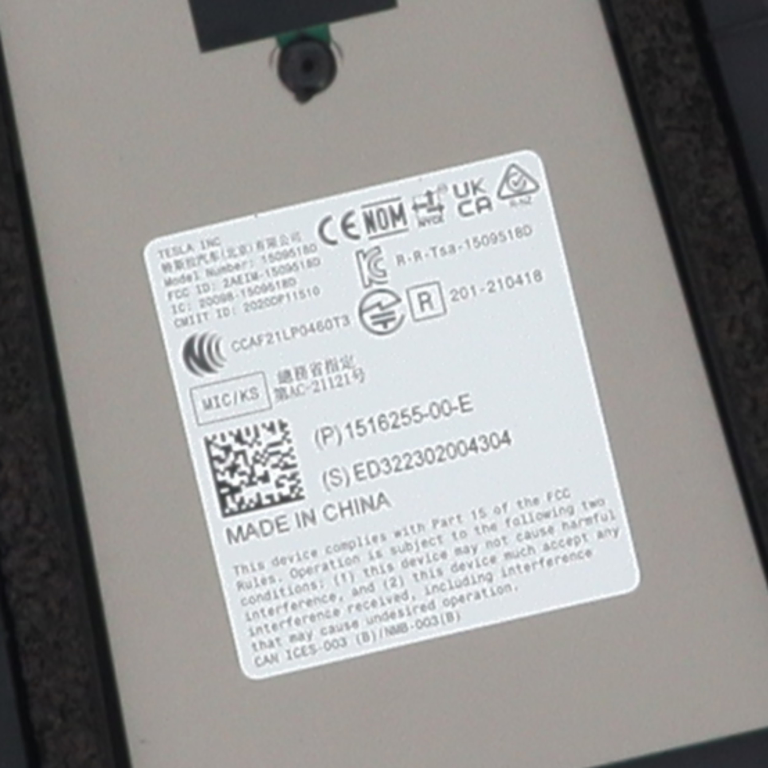 Camera pour TESLA MODEL Y 5YJY 1 Camera pour TESLA MODEL Y 5YJY 1