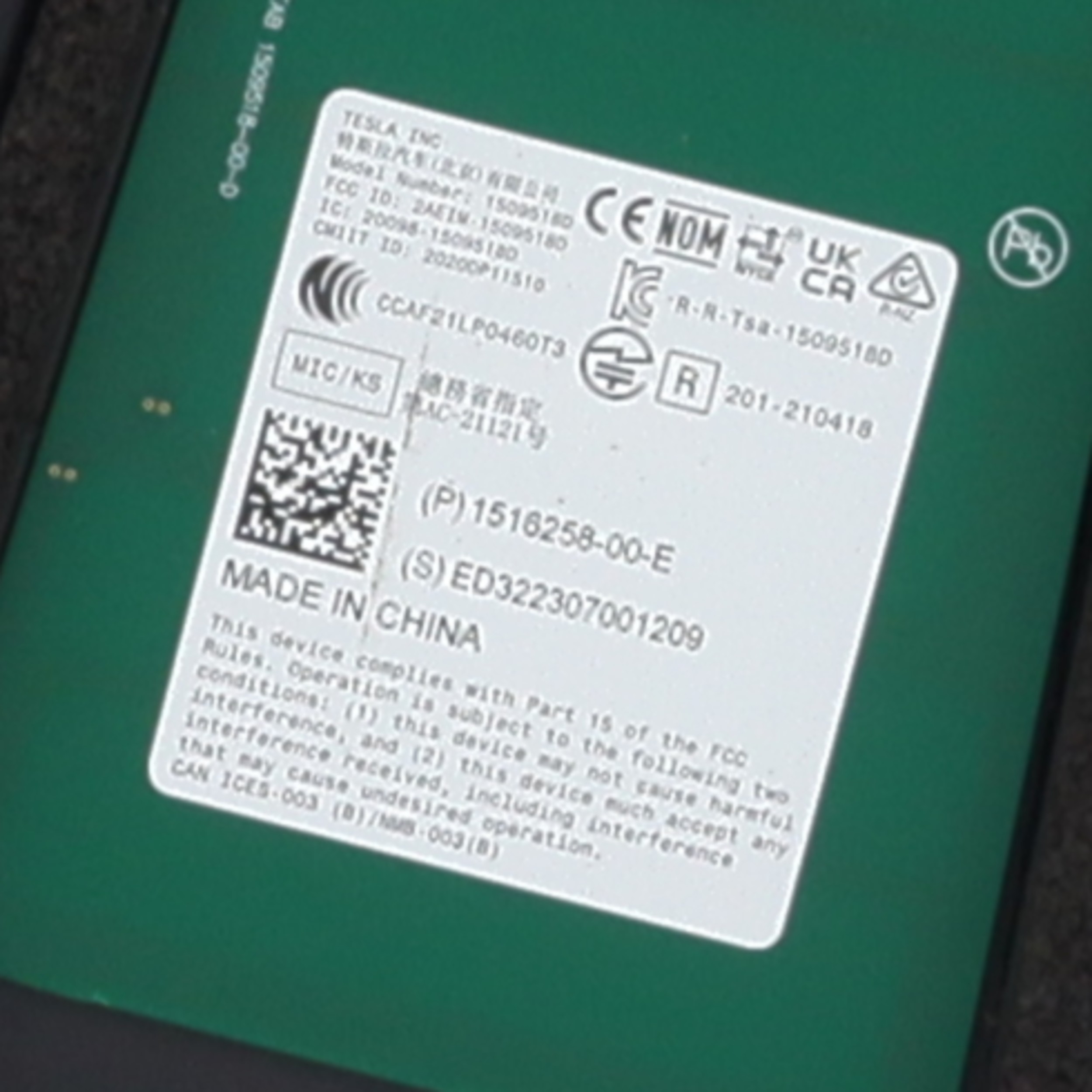 Camera pour TESLA MODEL Y 5YJY 1 Camera pour TESLA MODEL Y 5YJY 1