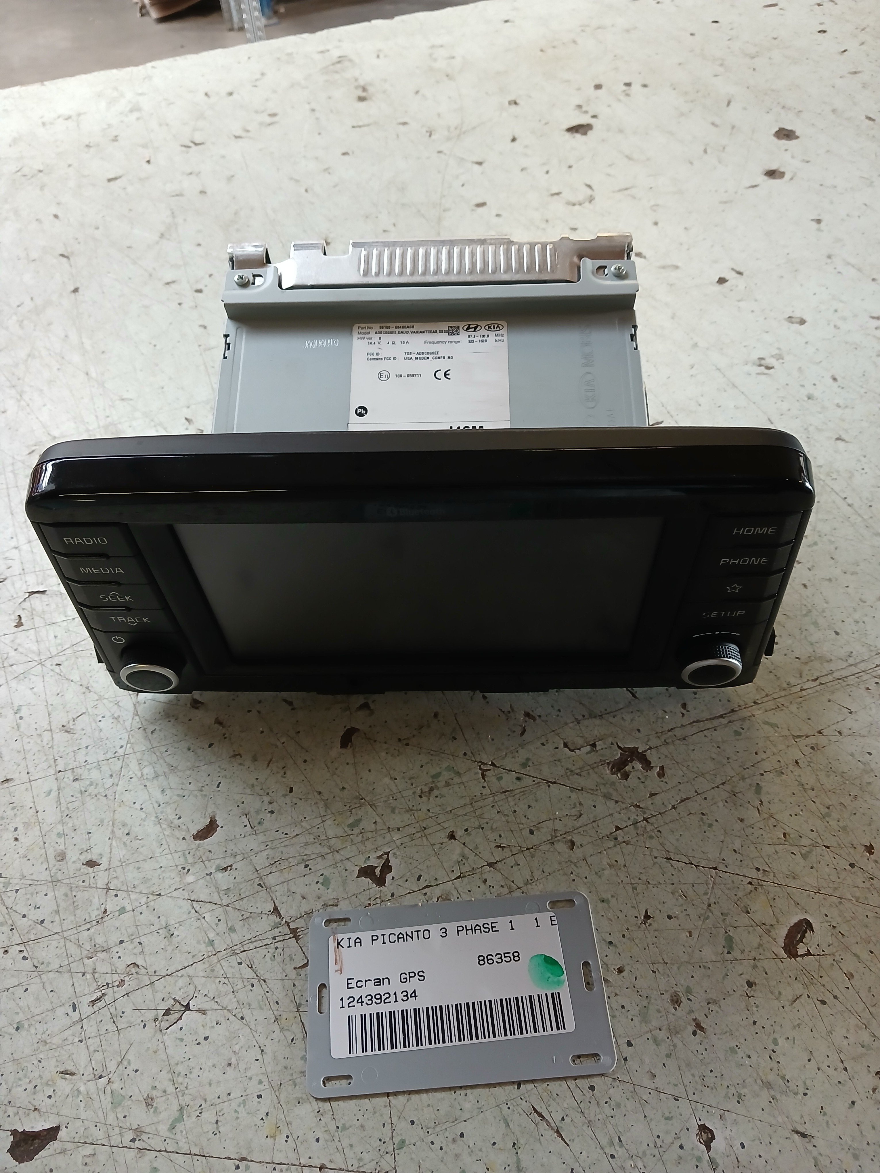 Ecran GPS pour KIA PICANTO 3 PHASE 1 Ecran GPS pour KIA PICANTO 3 PHASE 1