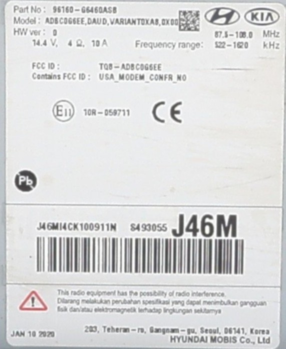 Ecran GPS pour KIA PICANTO 3 PHASE 1 Ecran GPS pour KIA PICANTO 3 PHASE 1