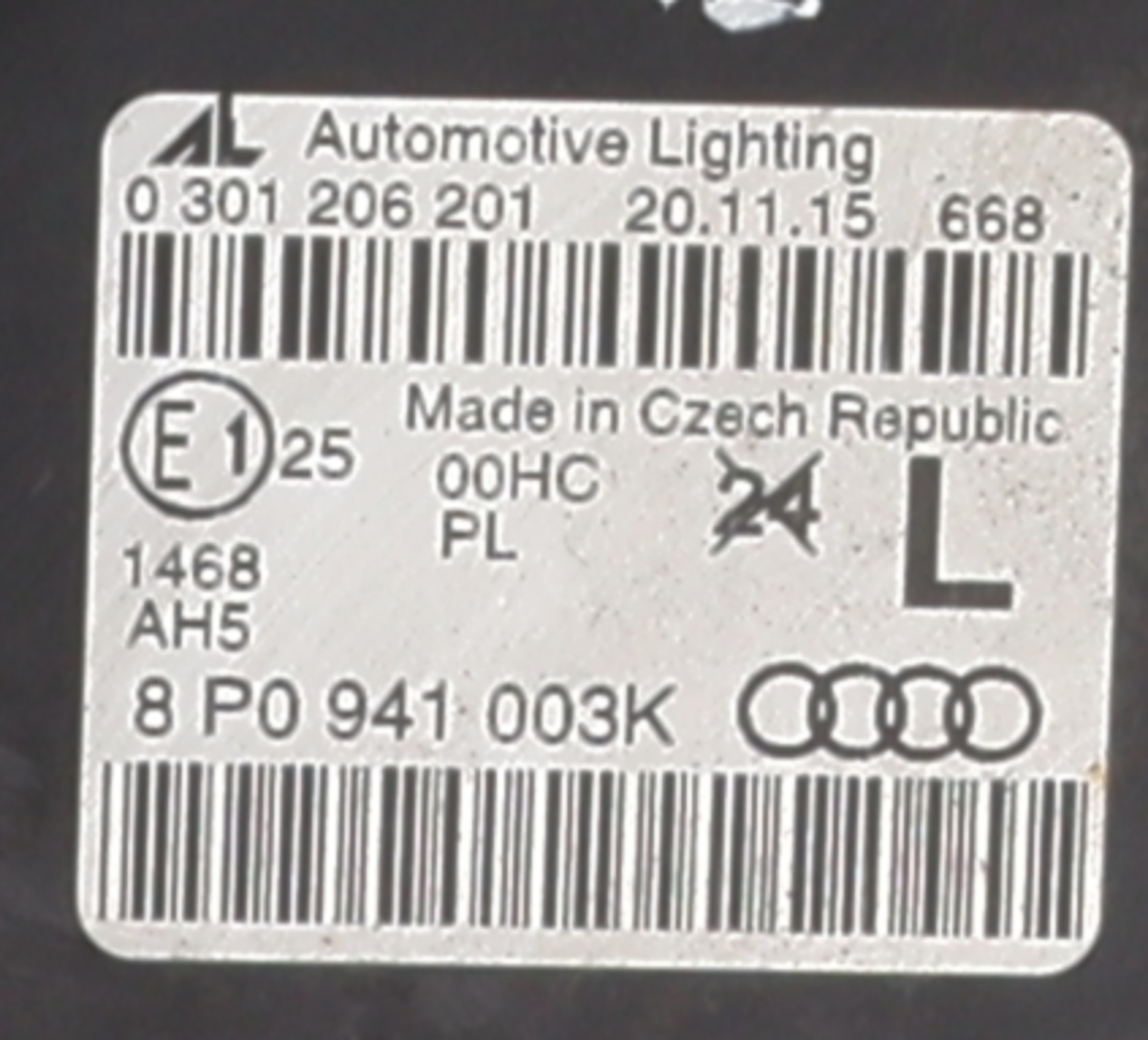 Optique avant principal gauche (feux)(phare) pour AUDI A3 2 SPORTBACK PHASE 1 Optique avant principal gauche (feux)(phare) pour AUDI A3 2 SPORTBACK PHASE 1