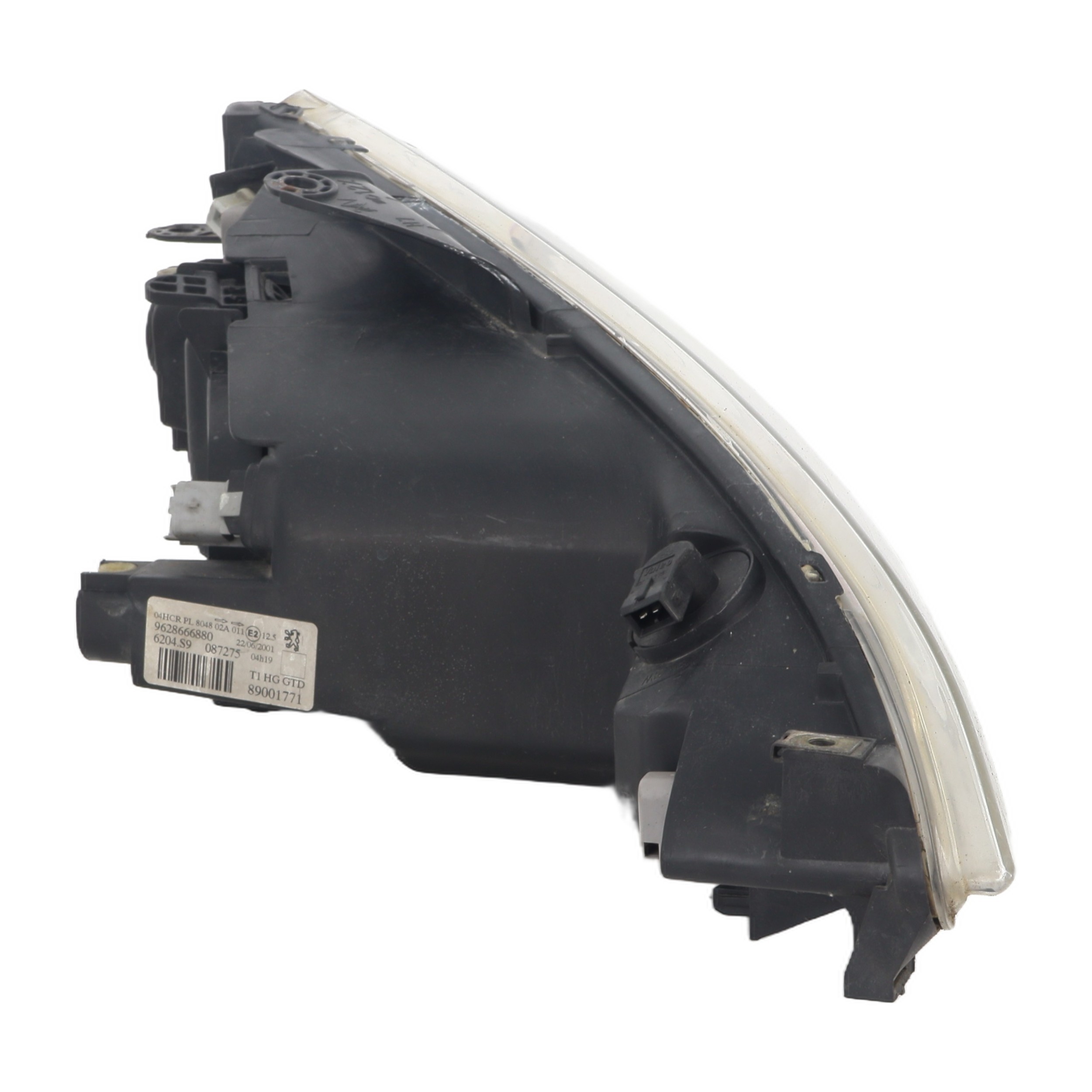 Optique avant principal gauche (feux)(phare) pour PEUGEOT 206 PHASE 1 CABRIOLET Optique avant principal gauche (feux)(phare) pour PEUGEOT 206 PHASE 1 CABRIOLET