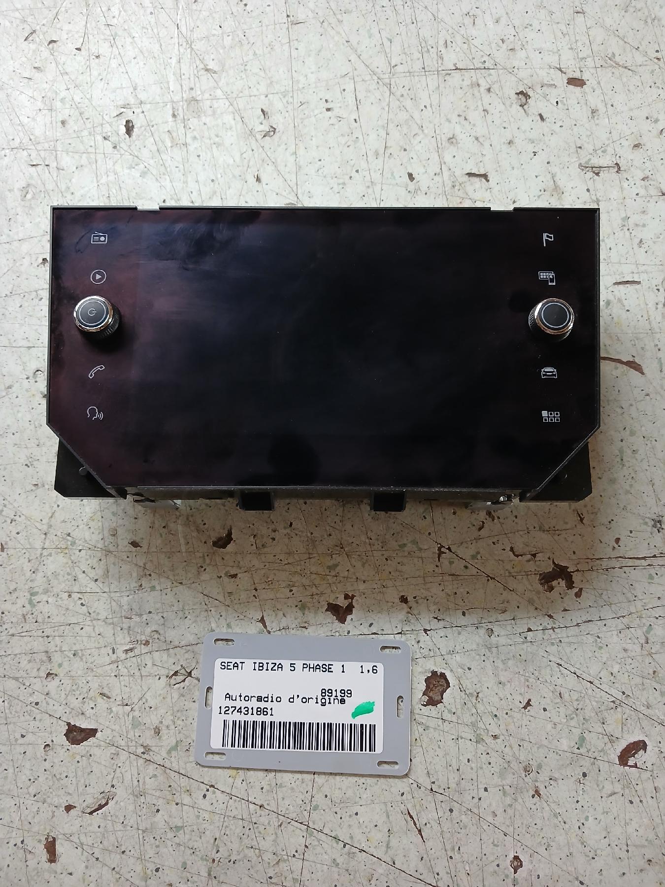 Autoradio d'origine pour SEAT IBIZA 5 PHASE 1 Autoradio d'origine pour SEAT IBIZA 5 PHASE 1