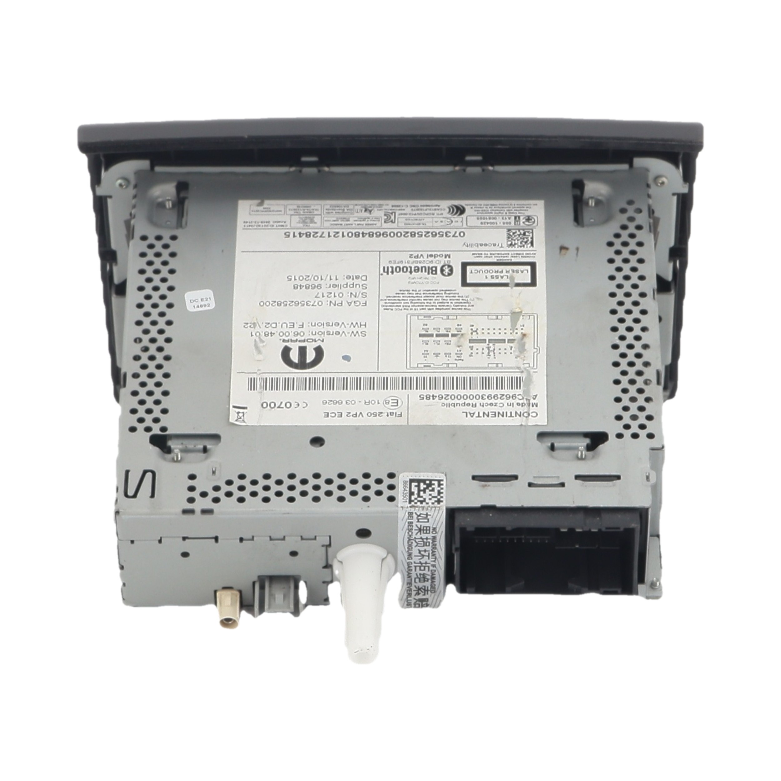 Autoradio d'origine pour FIAT DUCATO III FOURGON TOLE Autoradio d'origine pour FIAT DUCATO III FOURGON TOLE