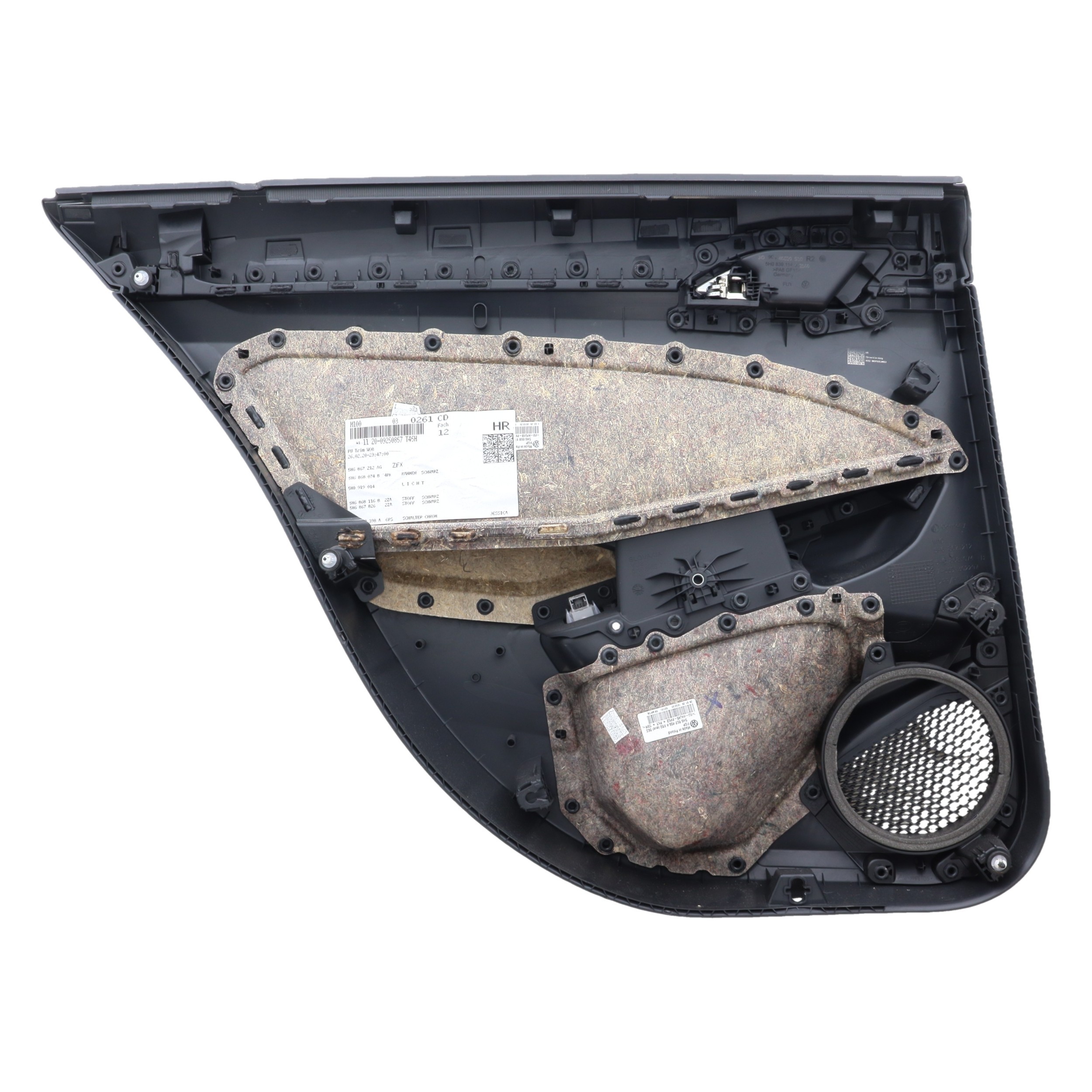 Panneau de porte arriere droit pour VOLKSWAGEN GOLF 8 PHASE 1 Panneau de porte arriere droit pour VOLKSWAGEN GOLF 8 PHASE 1