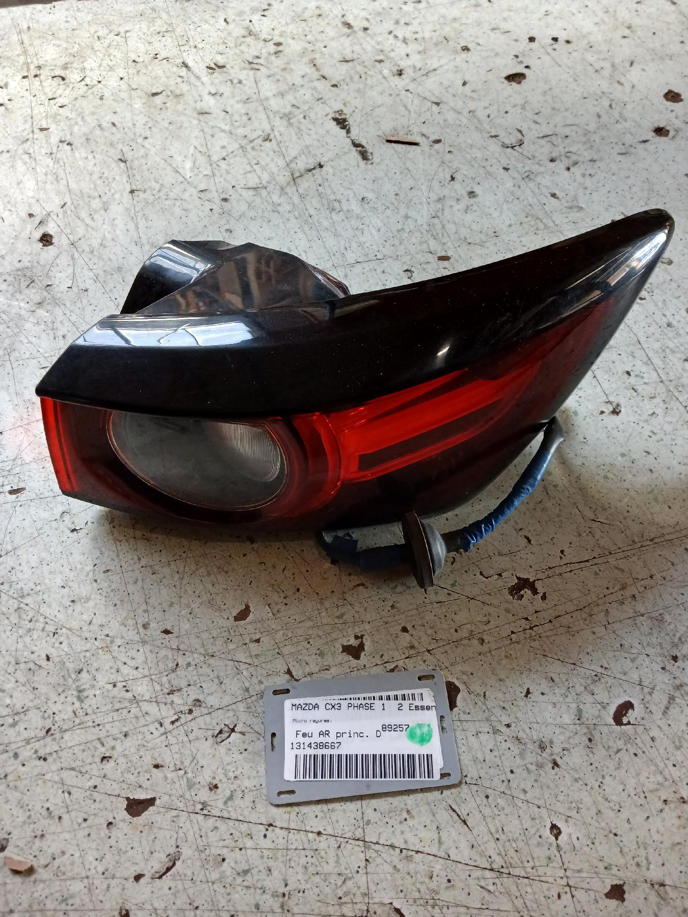 Feu arriere principal droit (feux) pour MAZDA CX3 PHASE 1 Feu arriere principal droit (feux) pour MAZDA CX3 PHASE 1