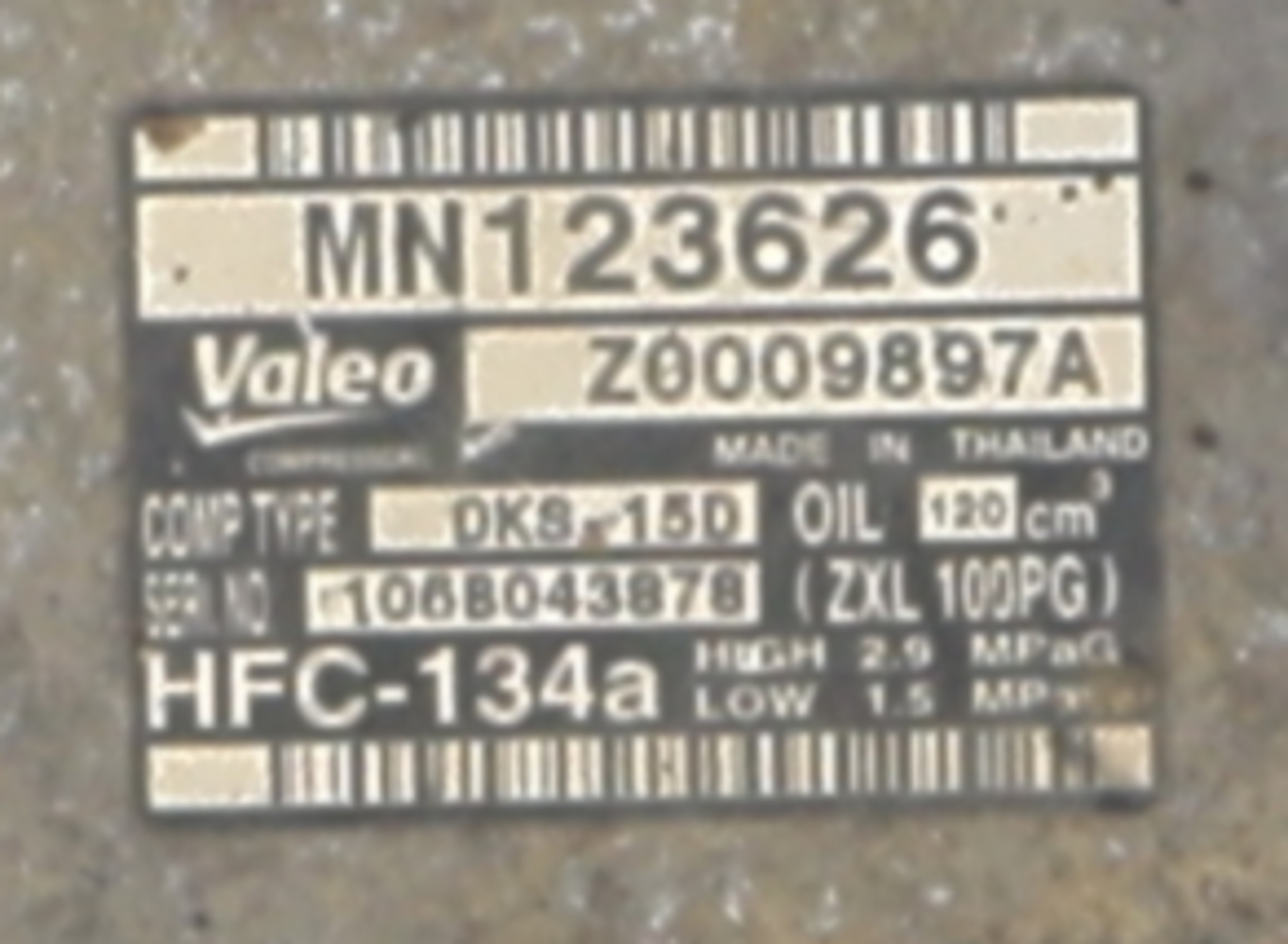 Compresseur clim pour MITSUBISHI L 200 3 Compresseur clim pour MITSUBISHI L 200 3
