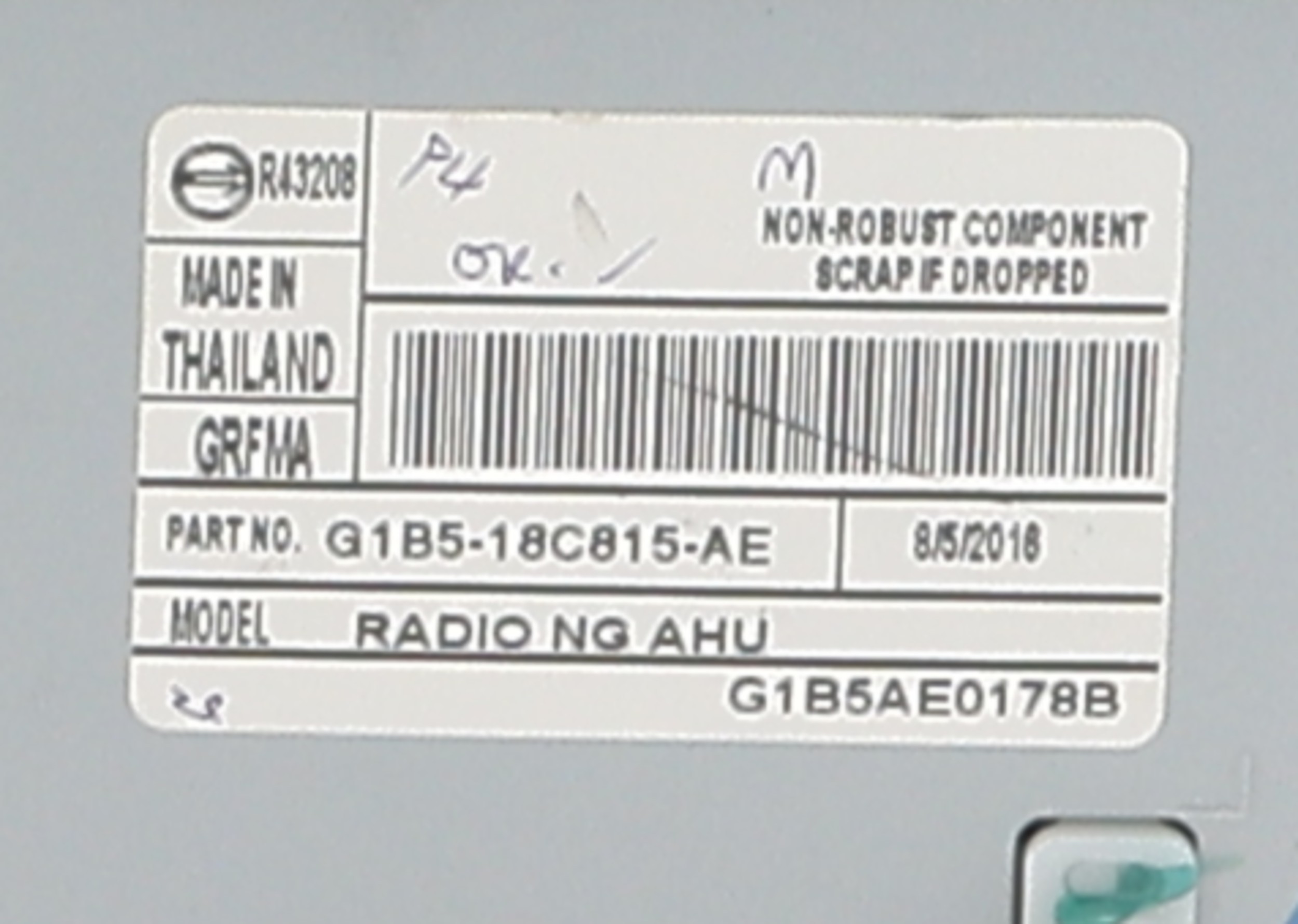Autoradio d'origine pour FORD KA+ Autoradio d'origine pour FORD KA+
