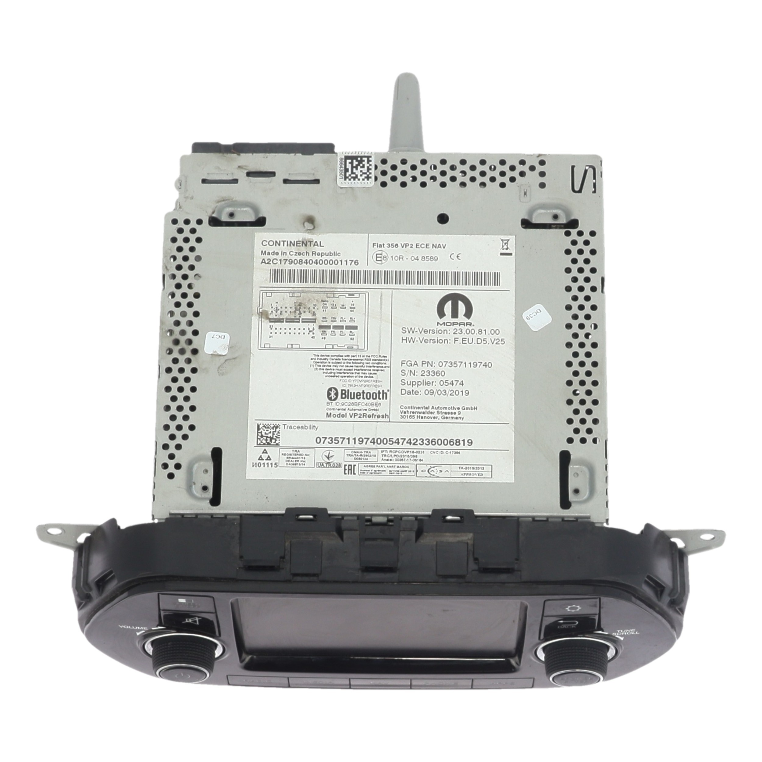 Autoradio d'origine pour FIAT TIPO 2 PHASE 1 Autoradio d'origine pour FIAT TIPO 2 PHASE 1