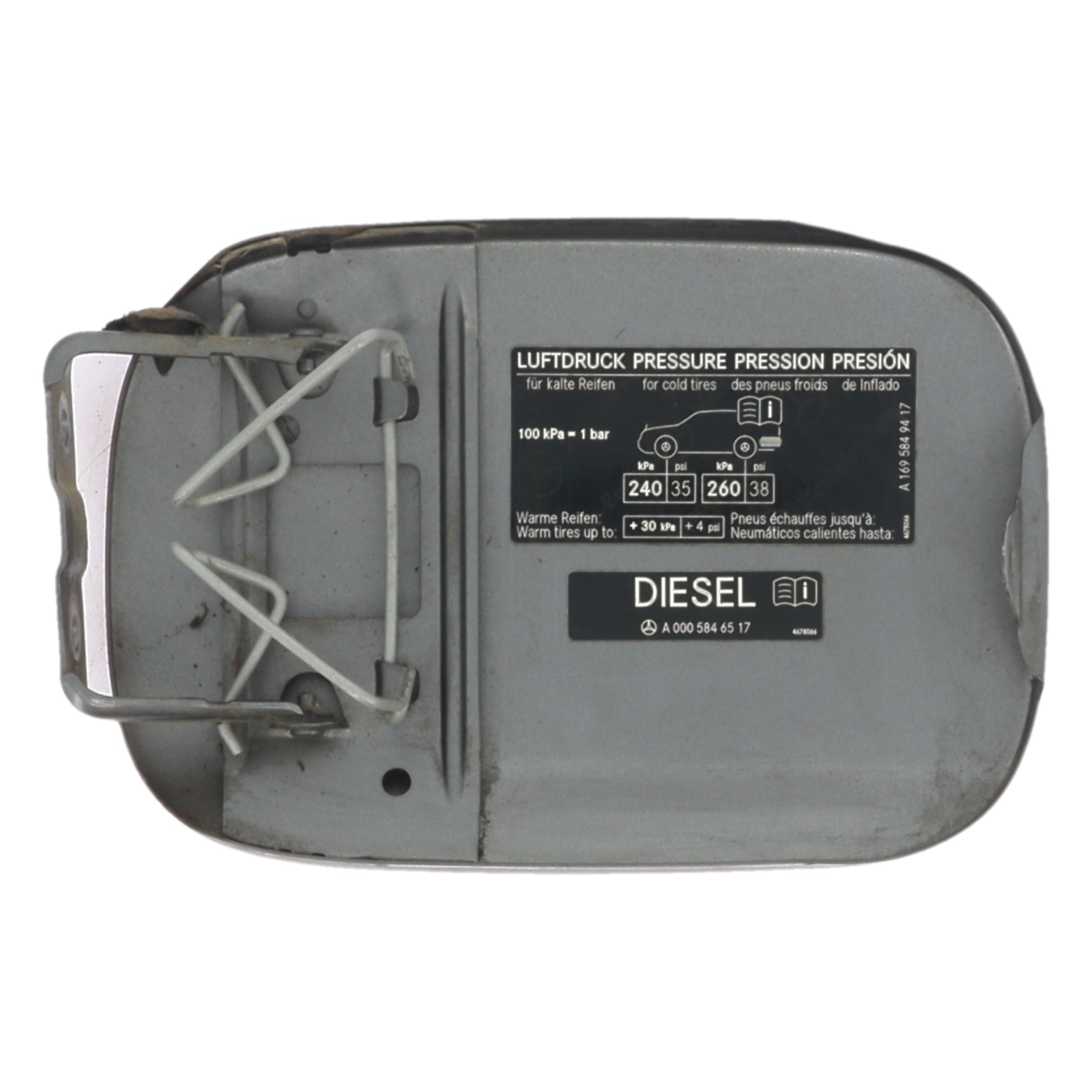 Trappe d'essence pour MERCEDES CLASSE B 245 PHASE 2 Trappe d'essence pour MERCEDES CLASSE B 245 PHASE 2