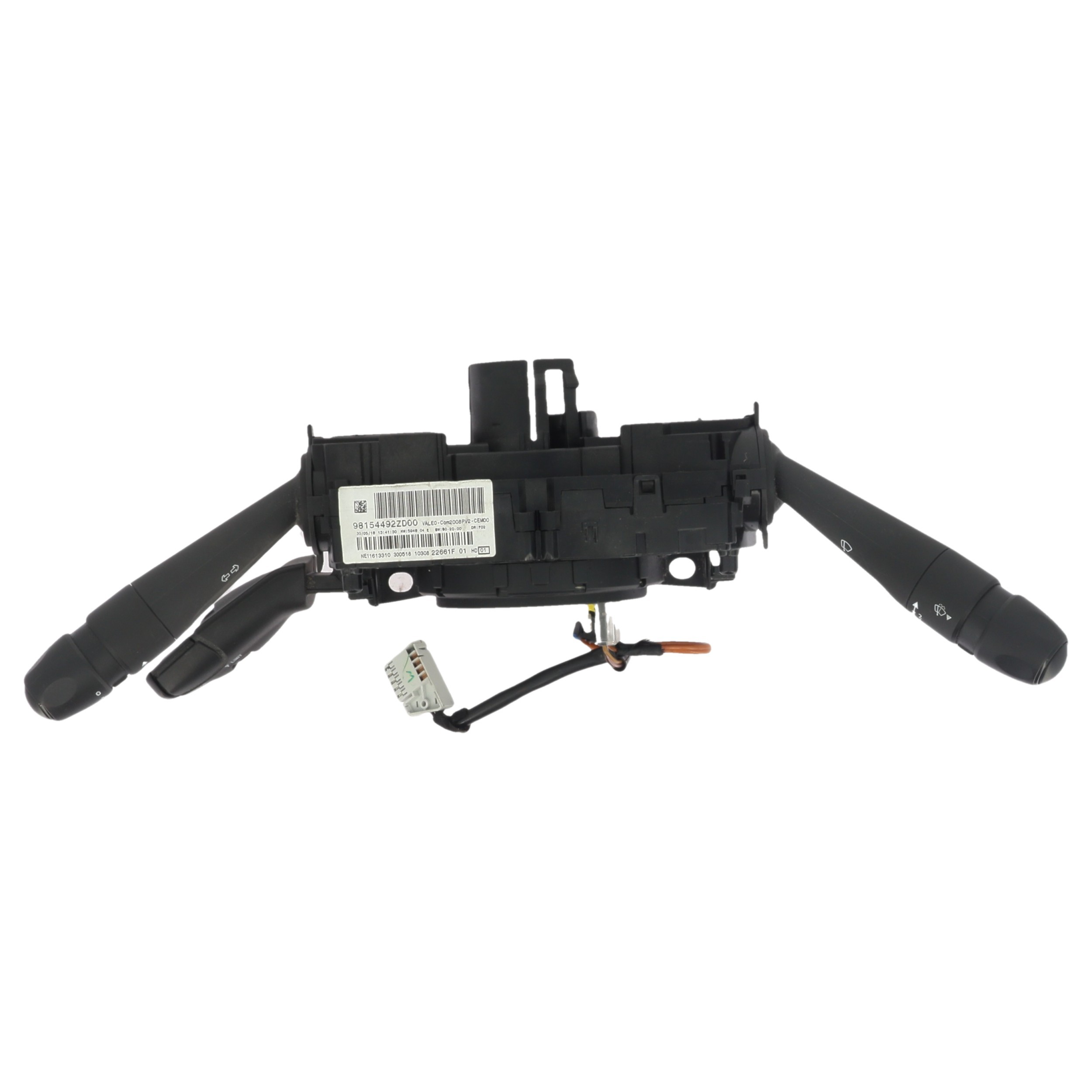 Com (Bloc Contacteur Tournant+Commodo Essuie Glace+Commodo Phare) pour PEUGEOT 208 1 PHASE 2 Com (Bloc Contacteur Tournant+Commodo Essuie Glace+Commodo Phare) pour PEUGEOT 208 1 PHASE 2