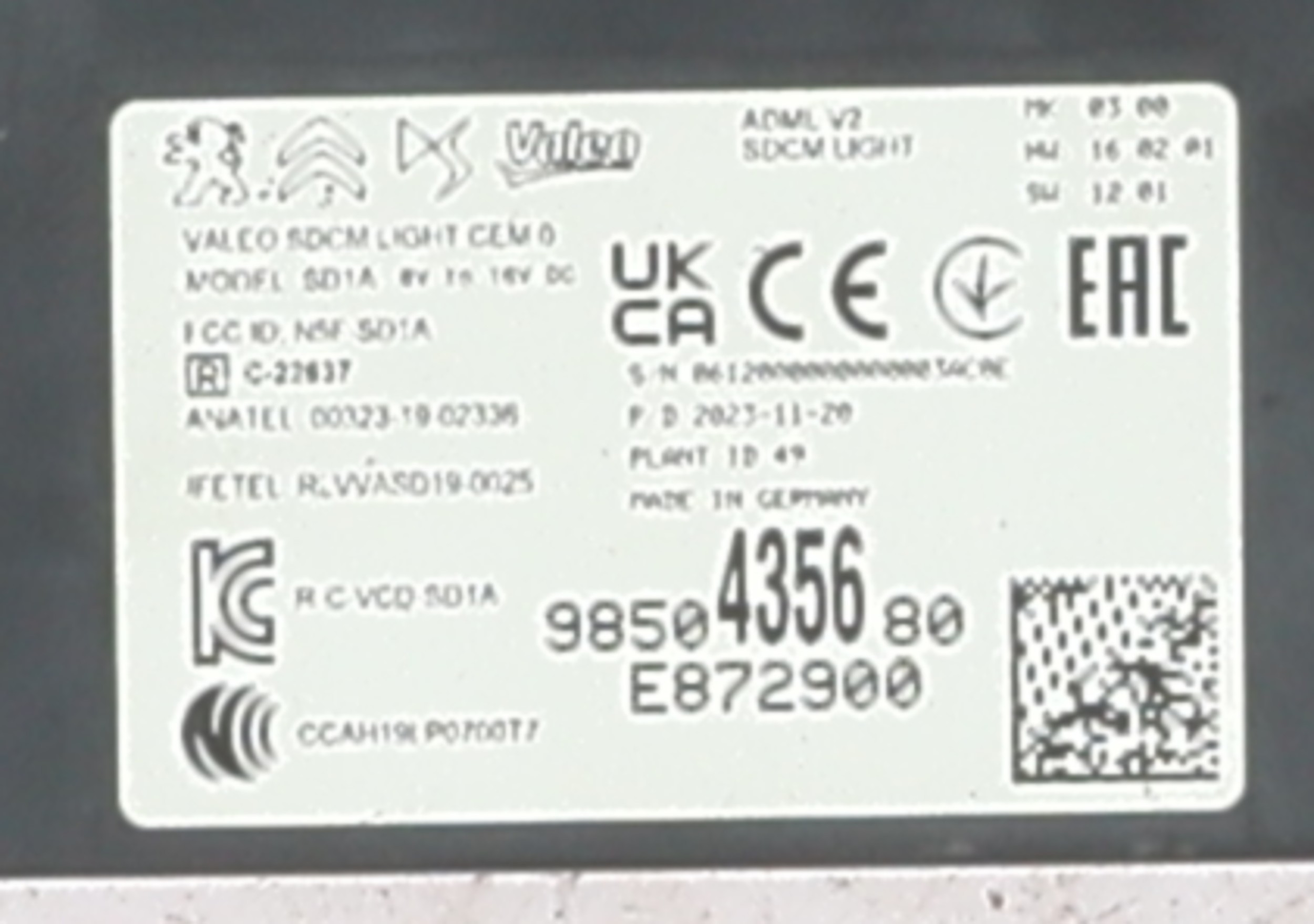 Module électronique pour CITROEN C4 3 Module électronique pour CITROEN C4 3