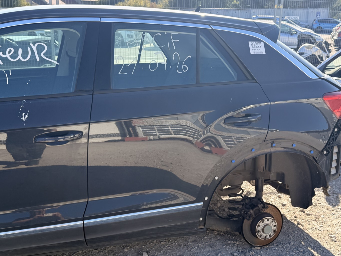 Porte arriere gauche pour VOLKSWAGEN T-ROC PHASE 1 Porte arriere gauche pour VOLKSWAGEN T-ROC PHASE 1