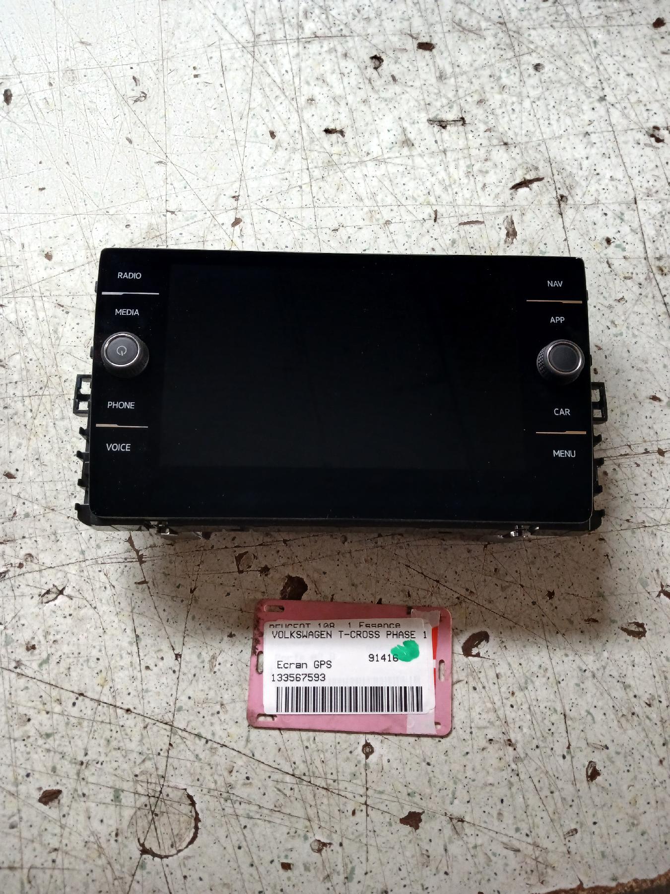 Ecran GPS pour VOLKSWAGEN T-CROSS PHASE 1 Ecran GPS pour VOLKSWAGEN T-CROSS PHASE 1