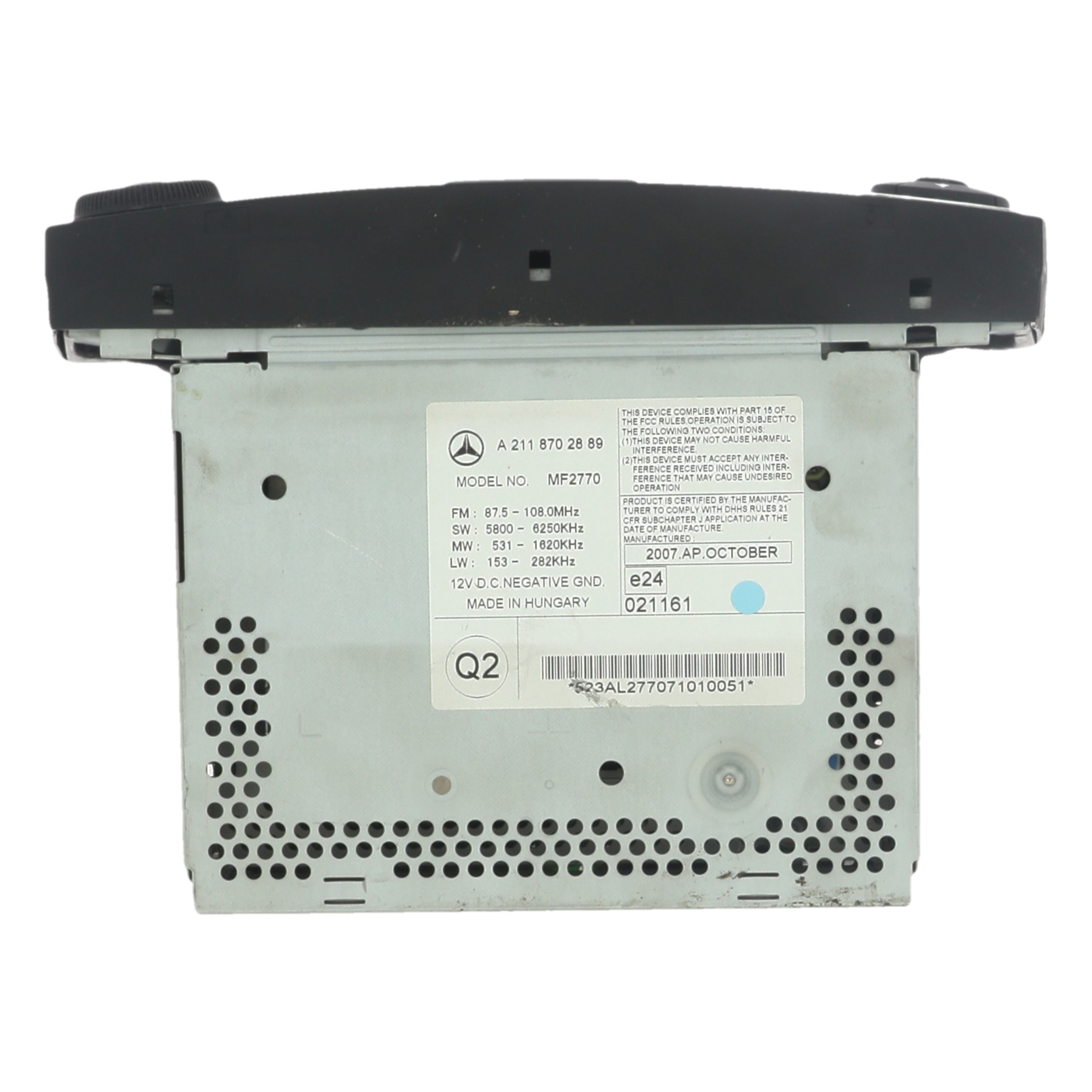 Autoradio d'origine pour MERCEDES CLASSE E 211 PHASE 2 BREAK Autoradio d'origine pour MERCEDES CLASSE E 211 PHASE 2 BREAK