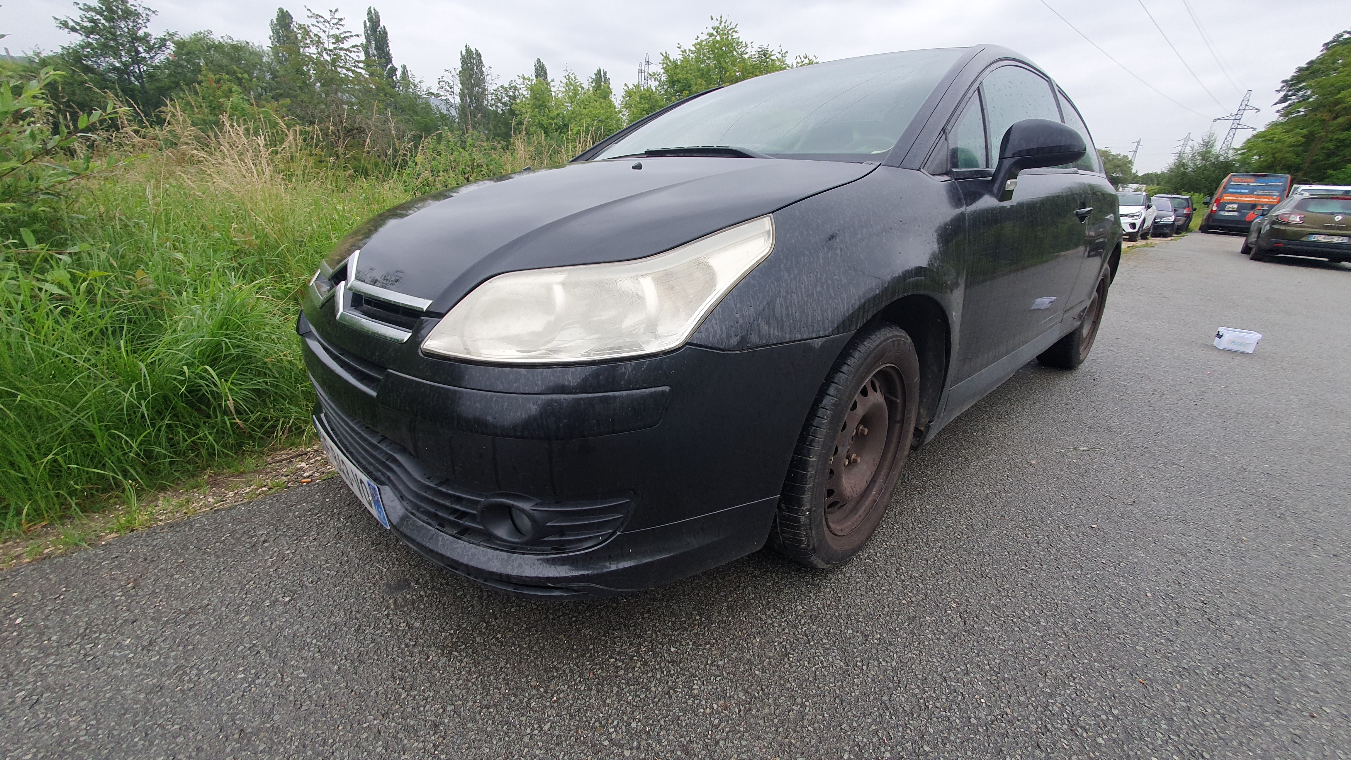 Pare-choc Arrière D'occasion Pour Citroën C4 Phase 1 Coupé - Réf. 00007410X0 - Gris, Garantie 12 Mois