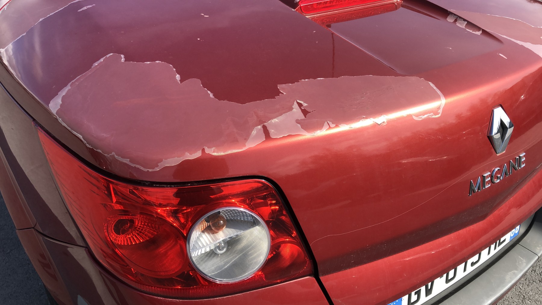Renfort pare choc arriere (traverse) pour RENAULT MEGANE 2 PHASE 1 CABRIOLET Renfort pare choc arriere (traverse) pour RENAULT MEGANE 2 PHASE 1 CABRIOLET
