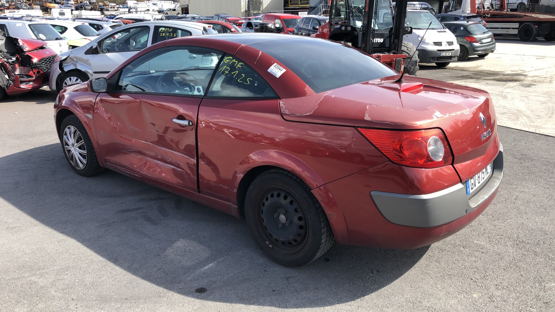 Renfort pare choc arriere (traverse) pour RENAULT MEGANE 2 PHASE 1 CABRIOLET Renfort pare choc arriere (traverse) pour RENAULT MEGANE 2 PHASE 1 CABRIOLET