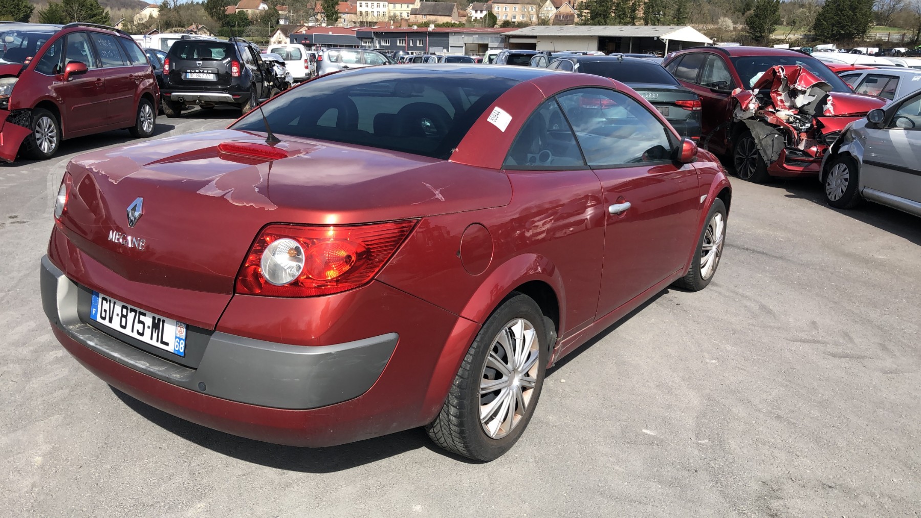 Renfort pare choc arriere (traverse) pour RENAULT MEGANE 2 PHASE 1 CABRIOLET Renfort pare choc arriere (traverse) pour RENAULT MEGANE 2 PHASE 1 CABRIOLET
