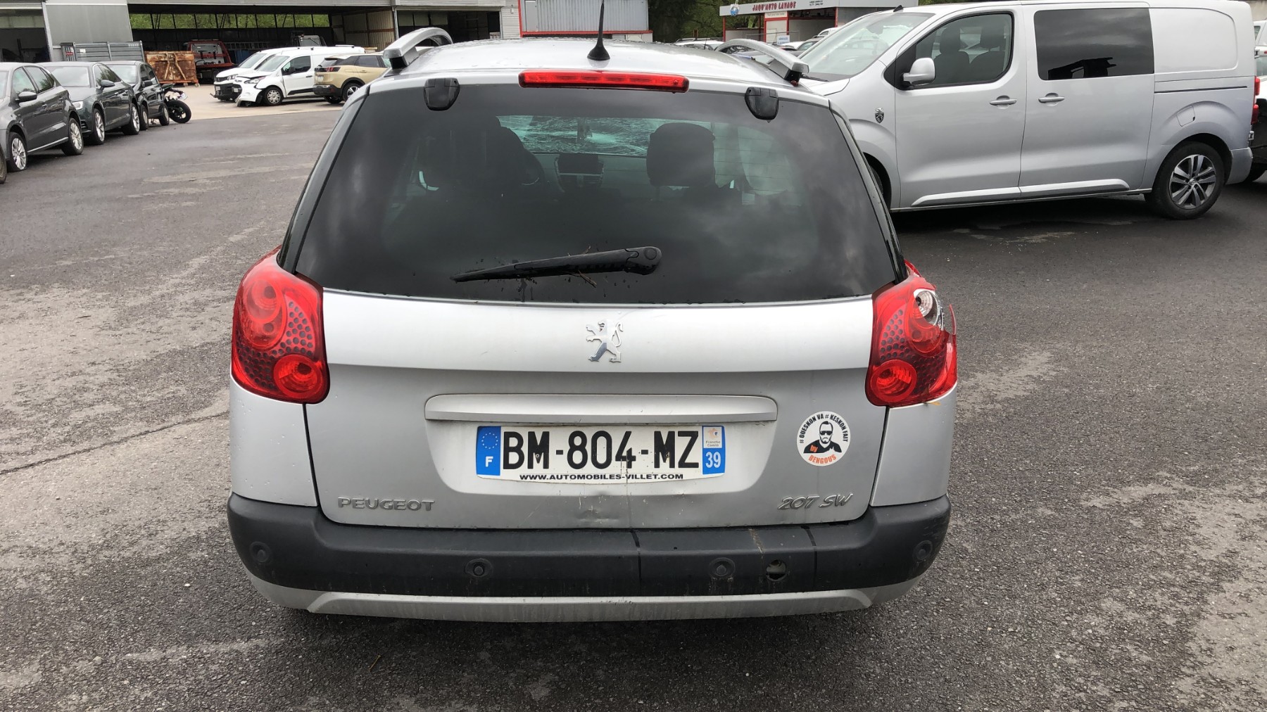 Pare choc arriere pour PEUGEOT 207 PHASE 2 BREAK Pare choc arriere pour PEUGEOT 207 PHASE 2 BREAK