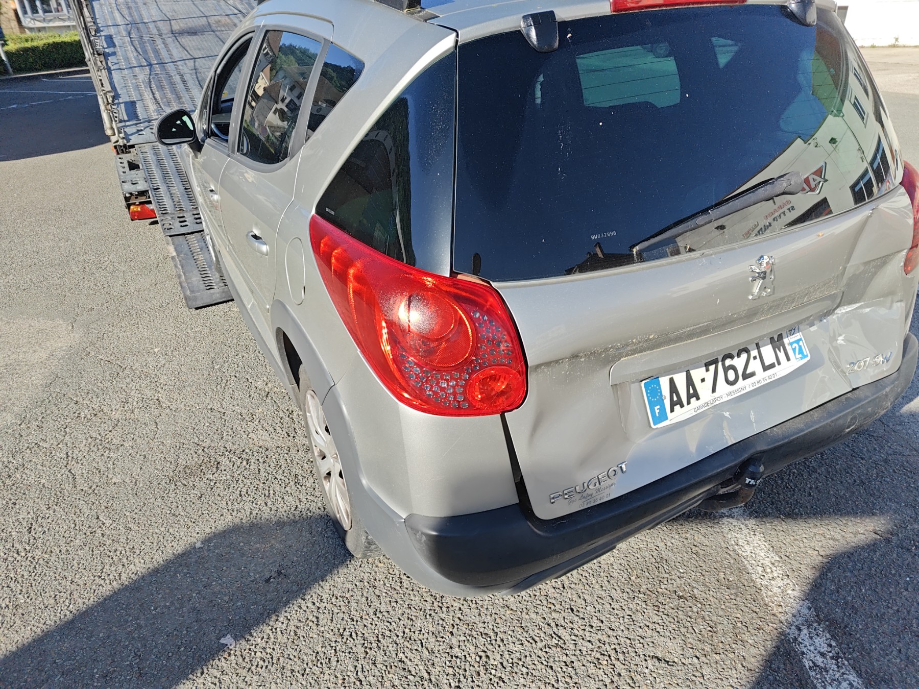 Extension d'aile arriere gauche pour PEUGEOT 207 PHASE 1 BREAK Extension d'aile arriere gauche pour PEUGEOT 207 PHASE 1 BREAK