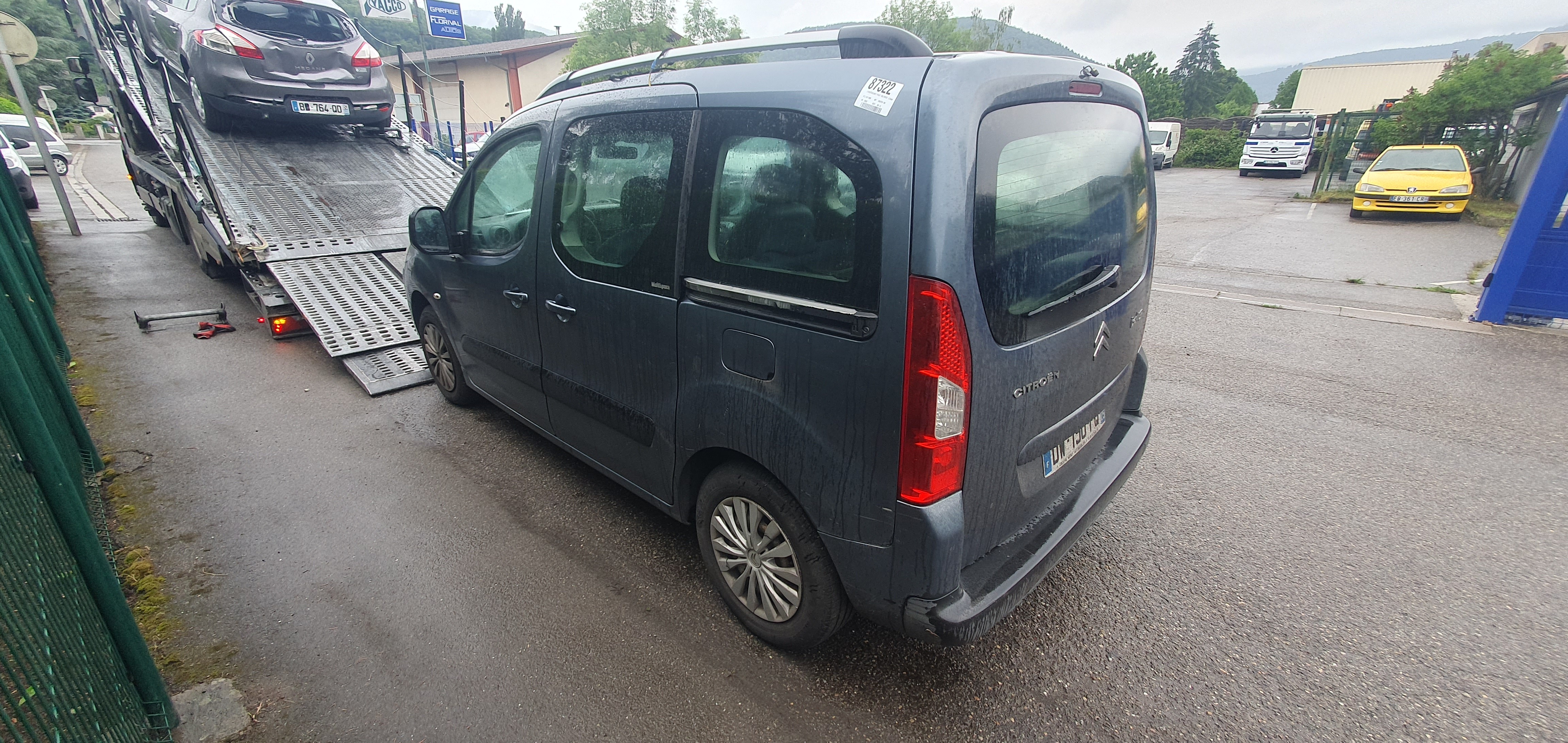Porte arriere droit pour CITROEN BERLINGO 2 PHASE 1 Porte arriere droit pour CITROEN BERLINGO 2 PHASE 1