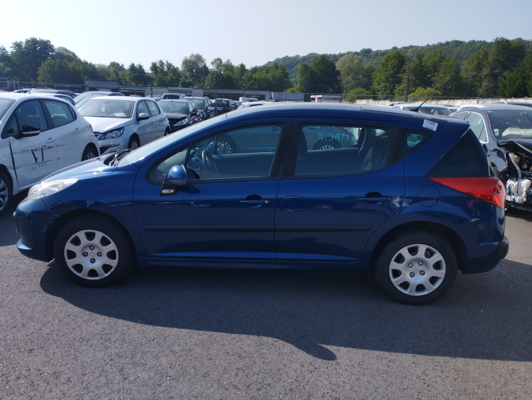 Pare choc arriere pour PEUGEOT 207 PHASE 1 BREAK Pare choc arriere pour PEUGEOT 207 PHASE 1 BREAK