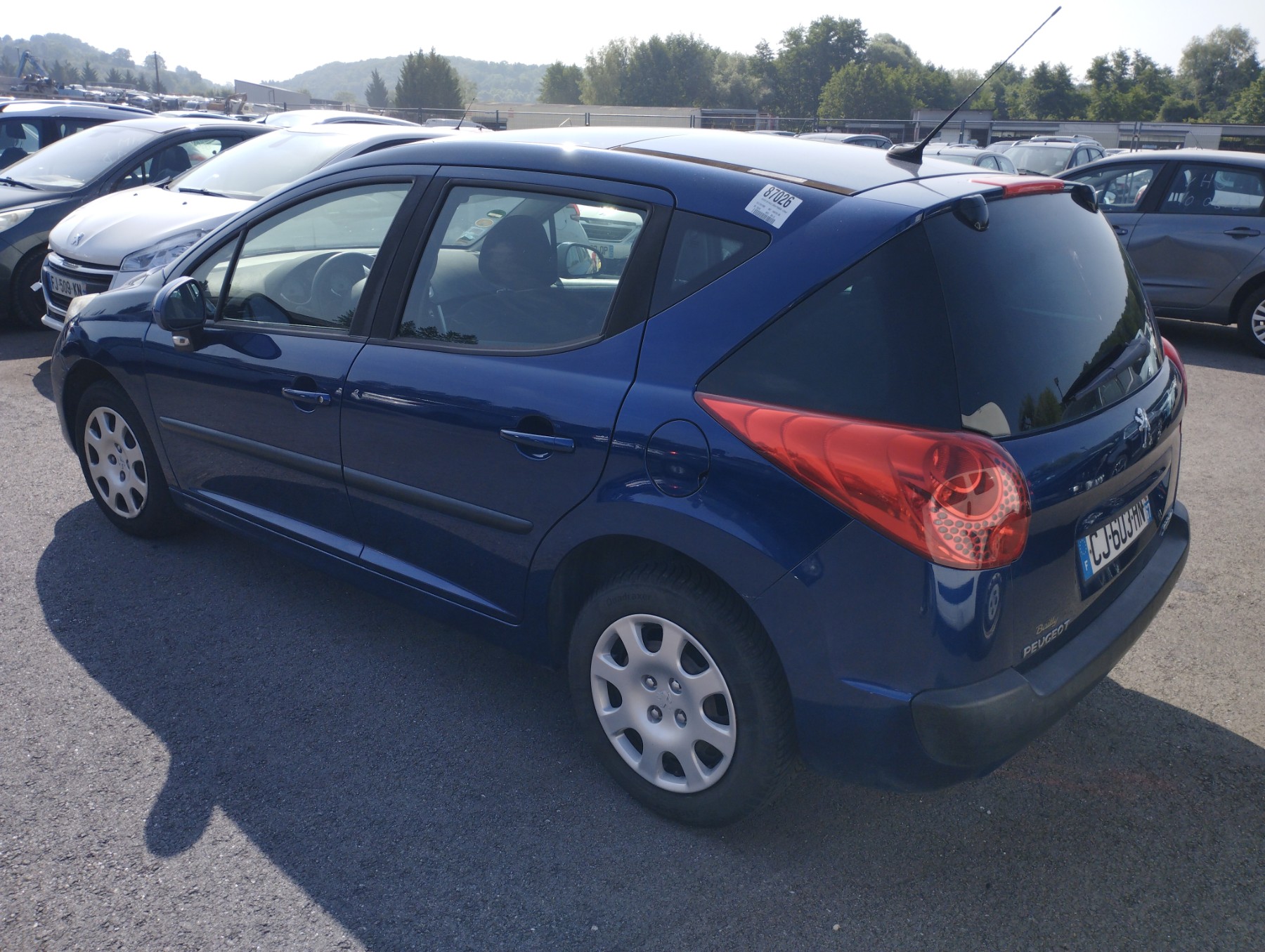 Pare choc arriere pour PEUGEOT 207 PHASE 1 BREAK Pare choc arriere pour PEUGEOT 207 PHASE 1 BREAK