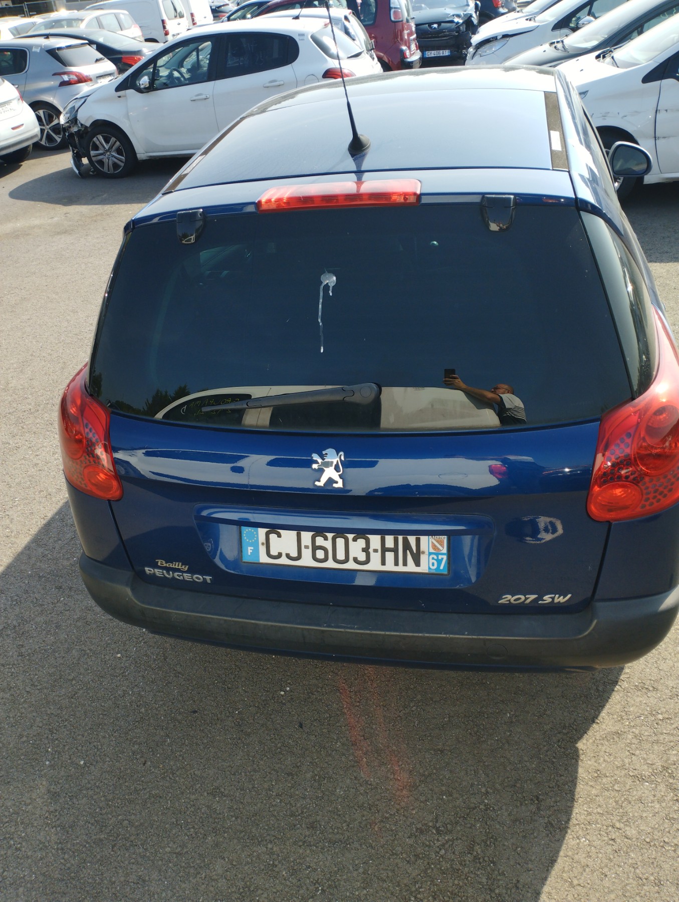 Pare choc arriere pour PEUGEOT 207 PHASE 1 BREAK Pare choc arriere pour PEUGEOT 207 PHASE 1 BREAK