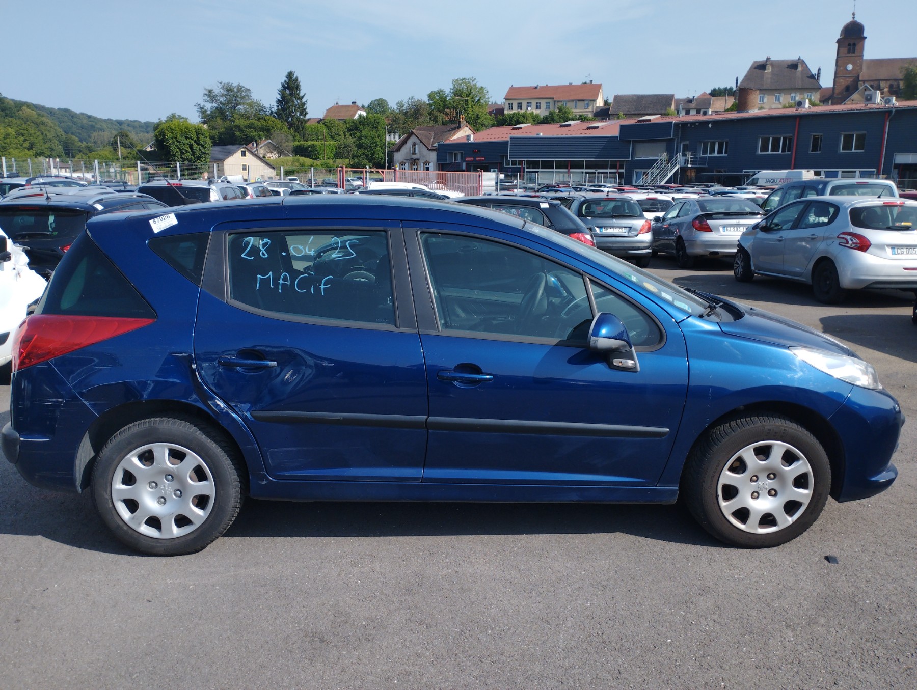 Pare choc arriere pour PEUGEOT 207 PHASE 1 BREAK Pare choc arriere pour PEUGEOT 207 PHASE 1 BREAK