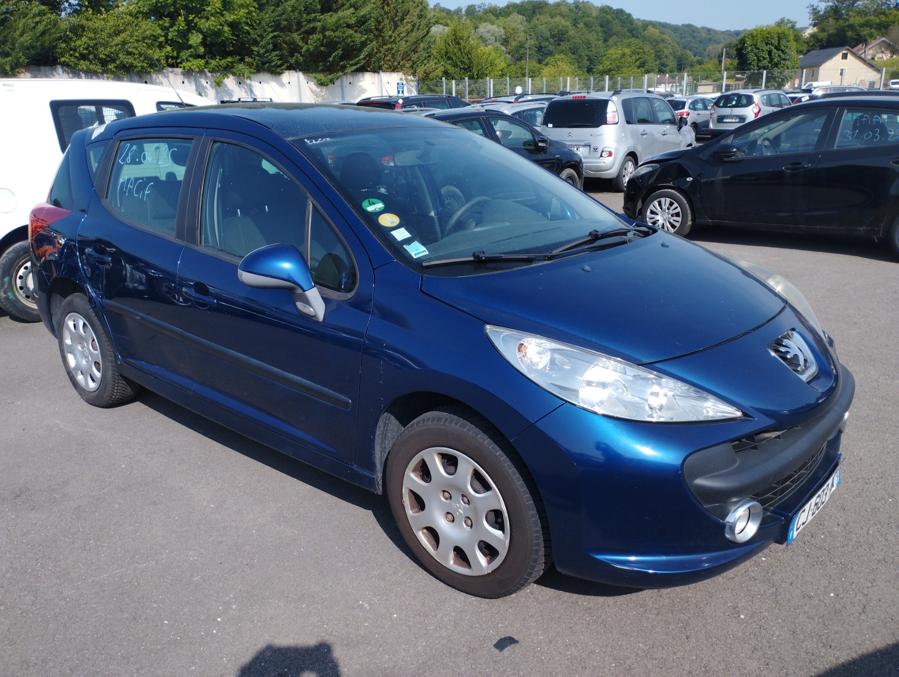 Pare choc arriere pour PEUGEOT 207 PHASE 1 BREAK Pare choc arriere pour PEUGEOT 207 PHASE 1 BREAK