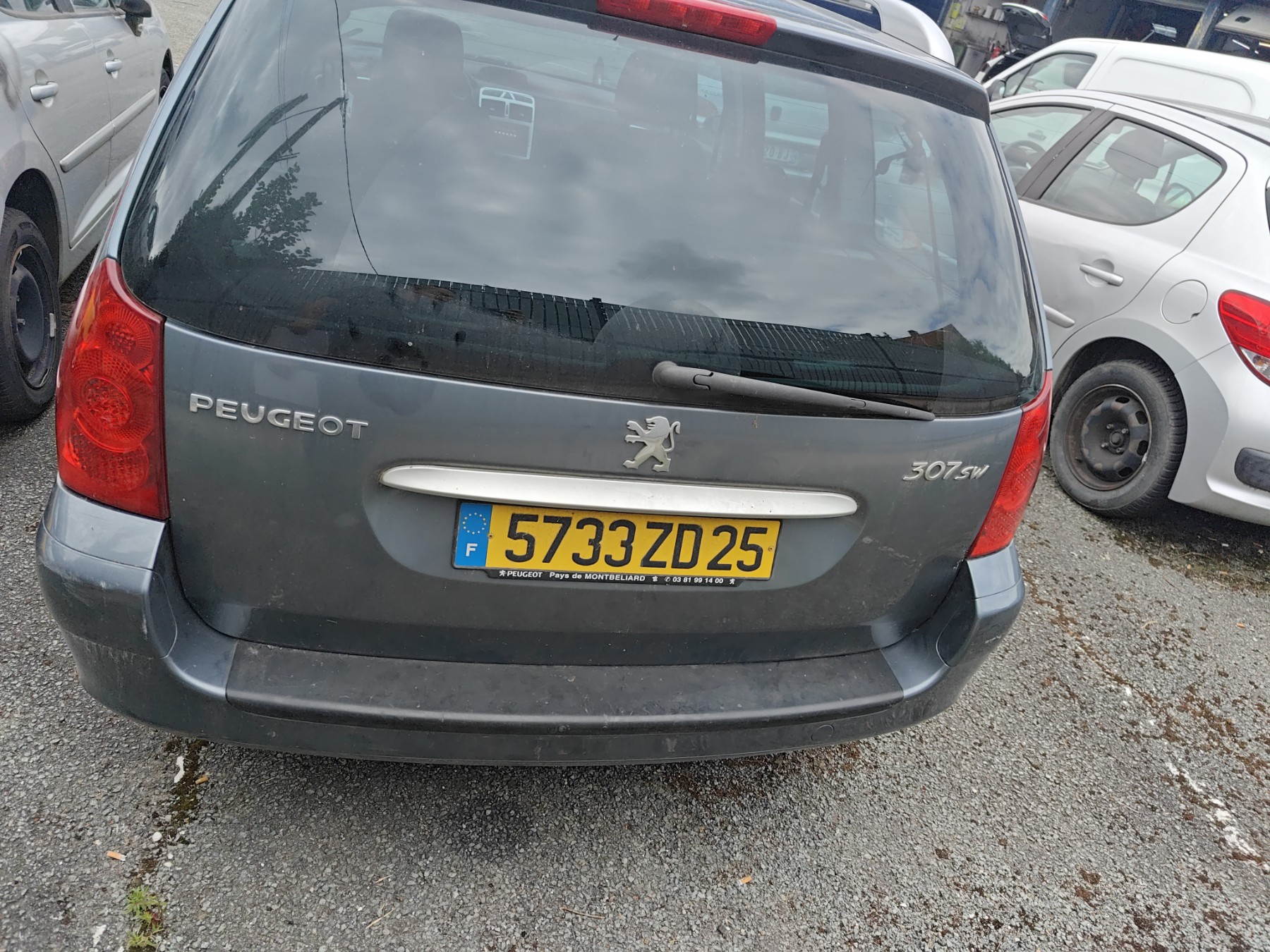 Plage arriere pour PEUGEOT 307 PHASE 1 Plage arriere pour PEUGEOT 307 PHASE 1