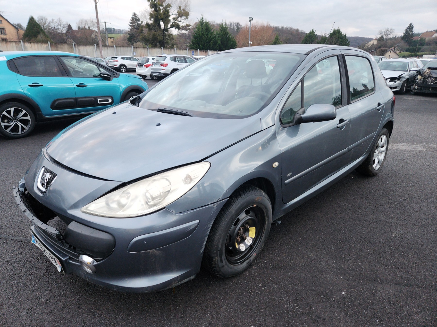 Aile avant gauche pour PEUGEOT 307 PHASE 2 Aile avant gauche pour PEUGEOT 307 PHASE 2