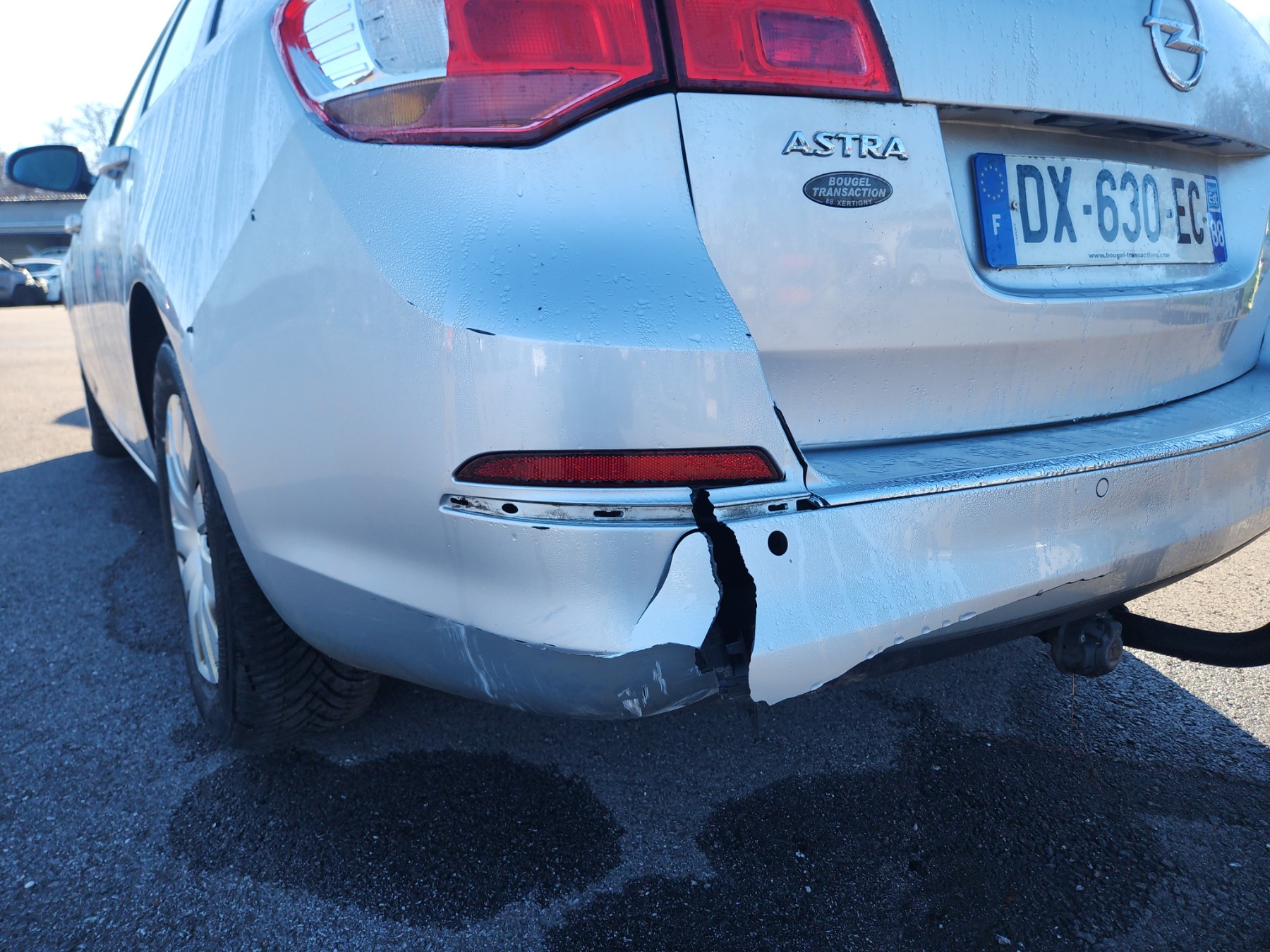 Opel Astra J Heckstostange