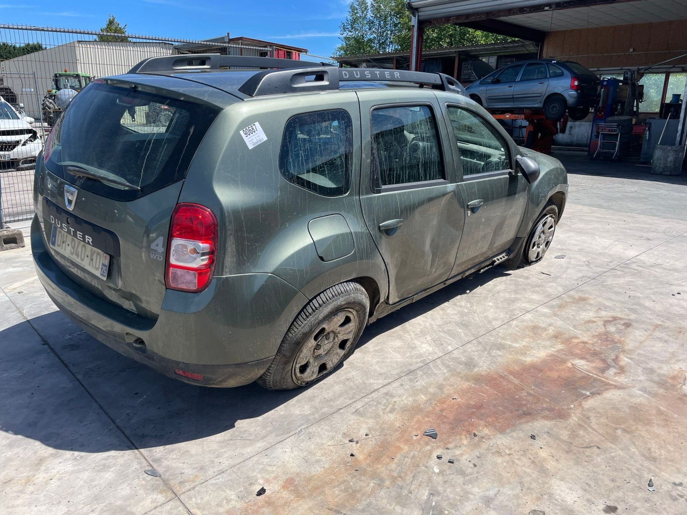 Poignee interieur arriere gauche pour DACIA DUSTER 1 PHASE 2 Poignee interieur arriere gauche pour DACIA DUSTER 1 PHASE 2
