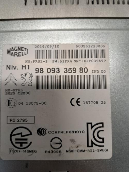Image Autoradio d'origine - PEUGEOT 308 2