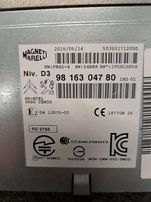 Image Autoradio d'origine - CITROEN C4 PICASSO 2