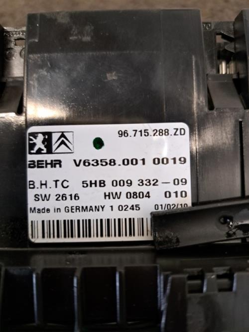 Image Commande chauffage - CITROEN C5 2