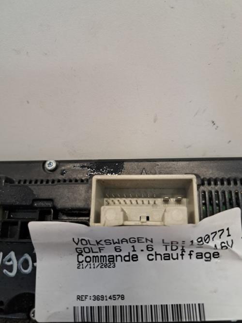 Image Commande chauffage - VOLKSWAGEN GOLF 6