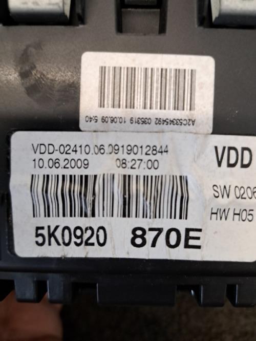 Image Compteur - VOLKSWAGEN GOLF 6