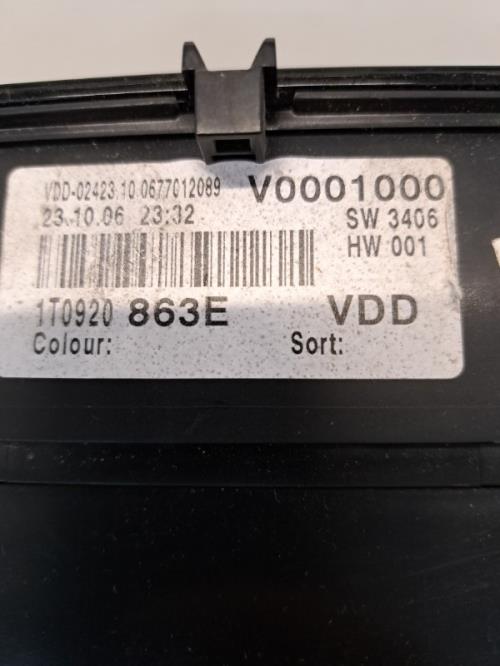 Image Compteur - VOLKSWAGEN TOURAN 1