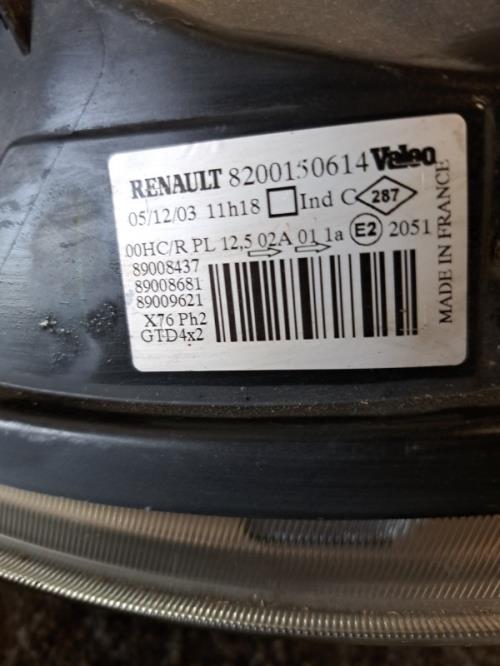 Image Optique avant principal gauche (feux)(phare) - RENAULT KANGOO 1