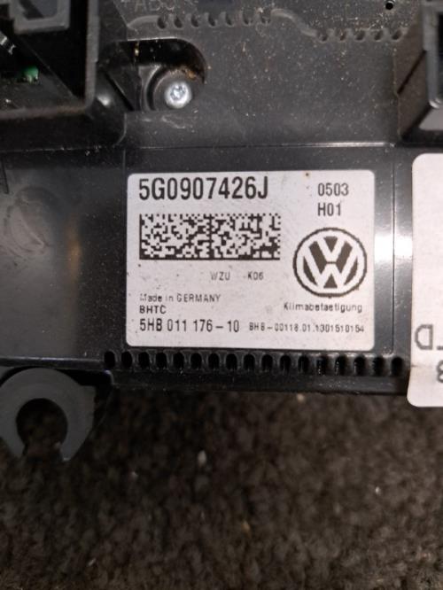 Image Commande chauffage - VOLKSWAGEN GOLF 7