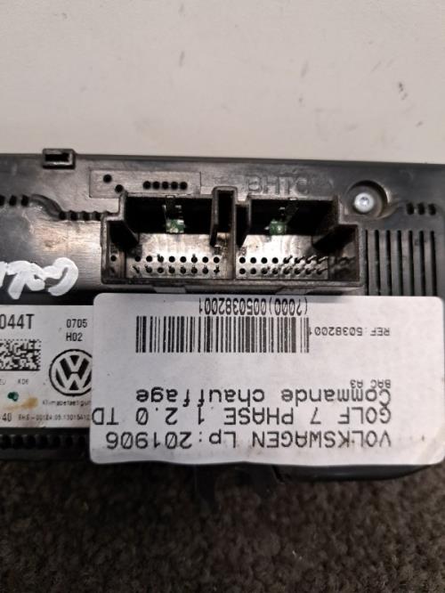 Image Commande chauffage - VOLKSWAGEN GOLF 7